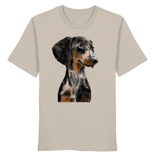 Dackel #2 ... Organic Unisex Shirt ... Charakterköpfe