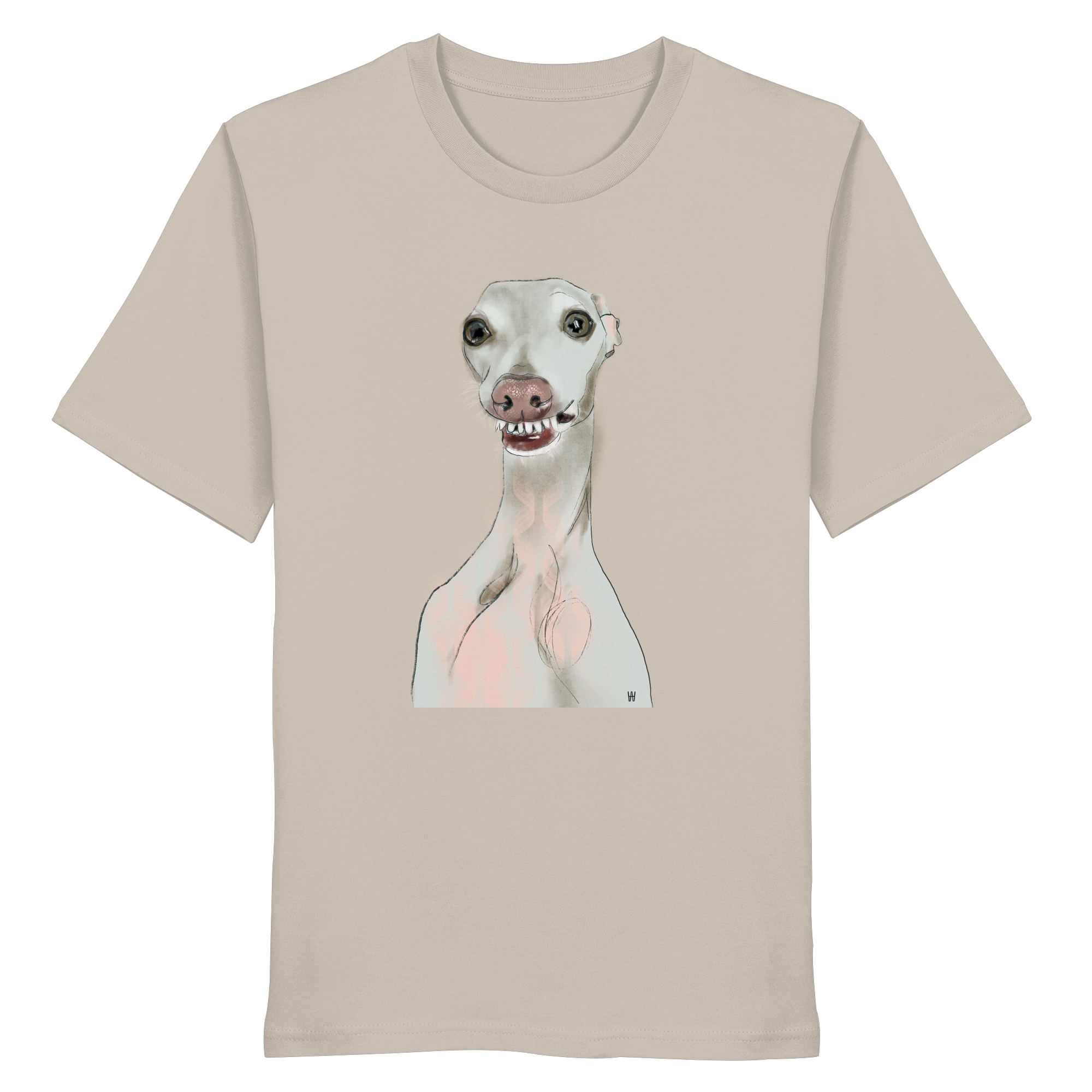 Italienisches Windspiel #12 ... Organic Unisex T-Shirt ... Charakterköpfe