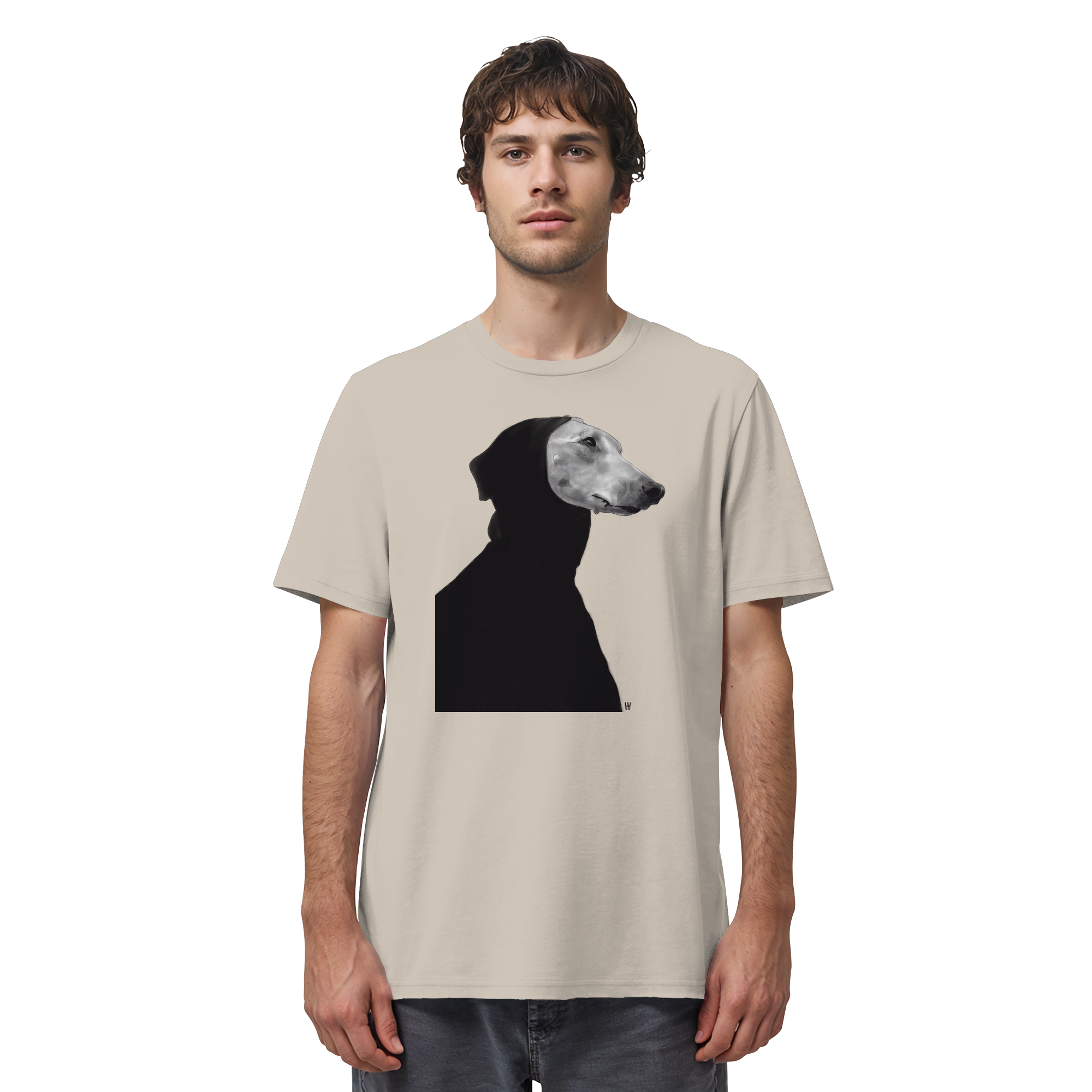 Whippet #12 ... Organic Unisex Shirt ... Charakterköpfe