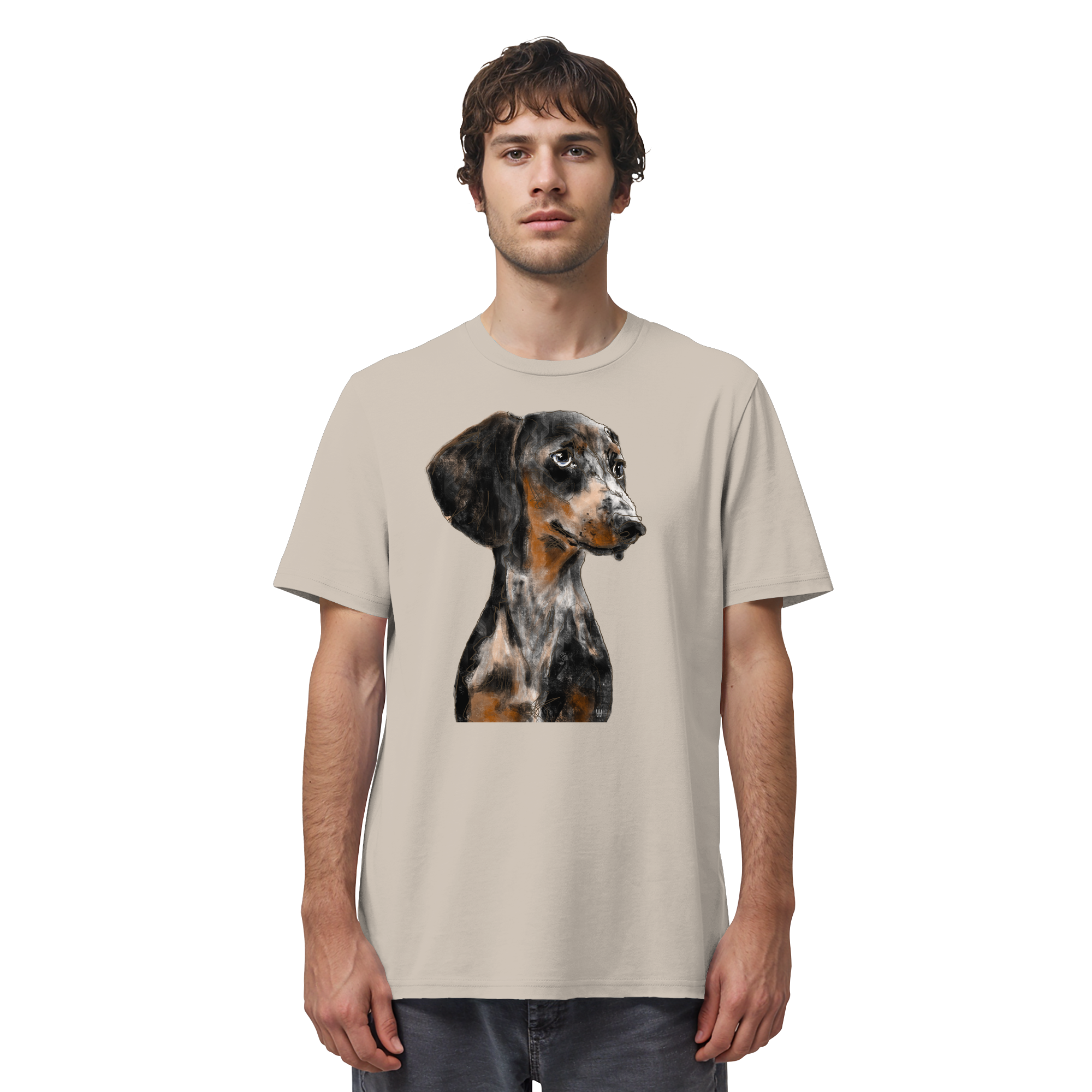 Dackel #2 ... Organic Unisex Shirt ... Charakterköpfe