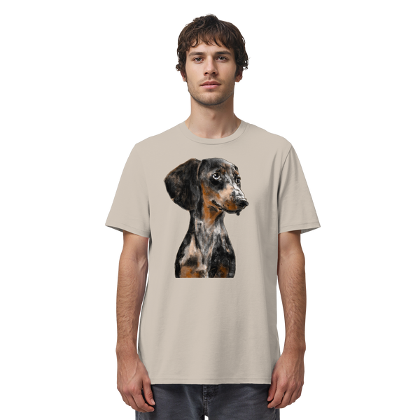 Dackel #2 ... Organic Unisex Shirt ... Charakterköpfe