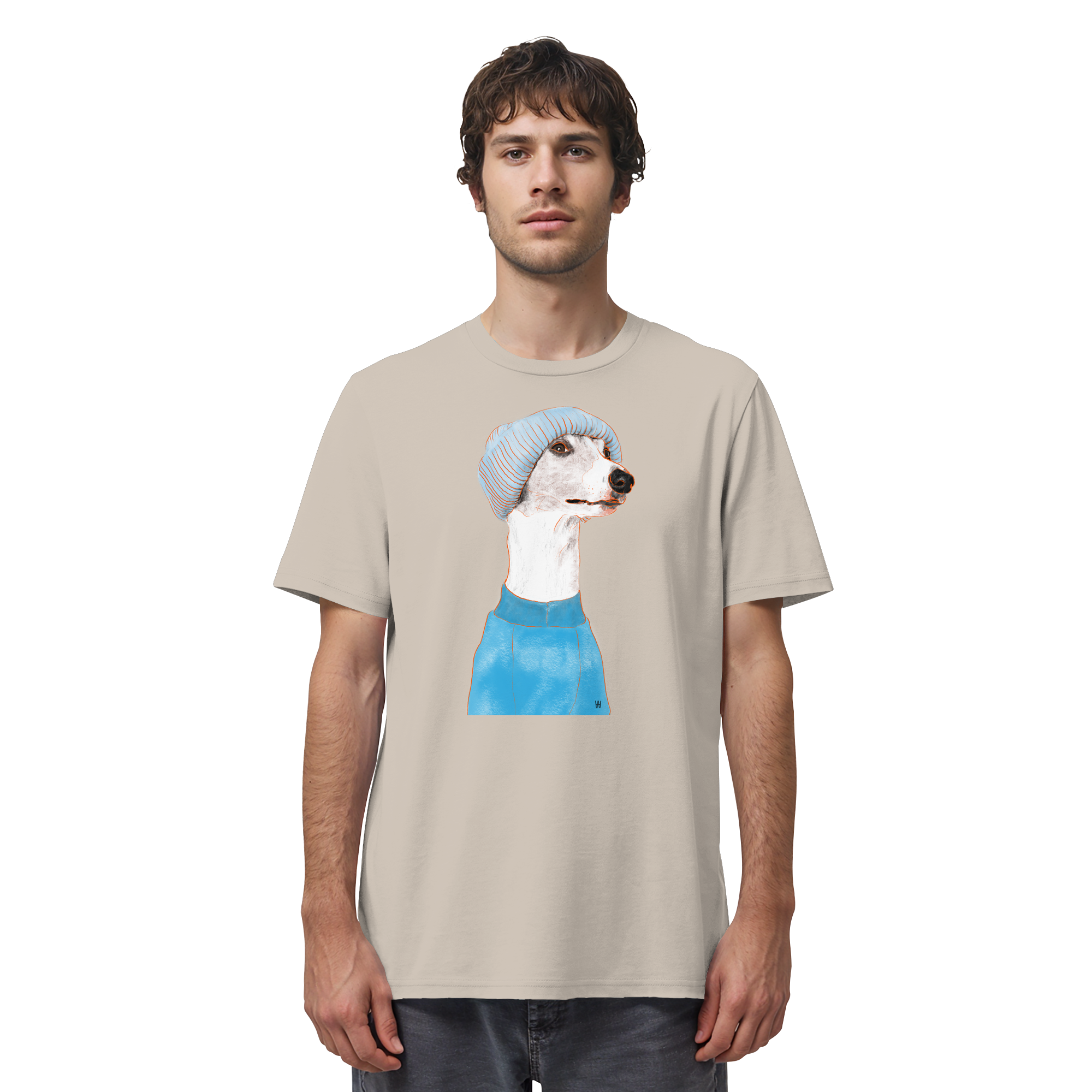 Whippet #3 ... Organic Unisex Shirt ... Charakterköpfe