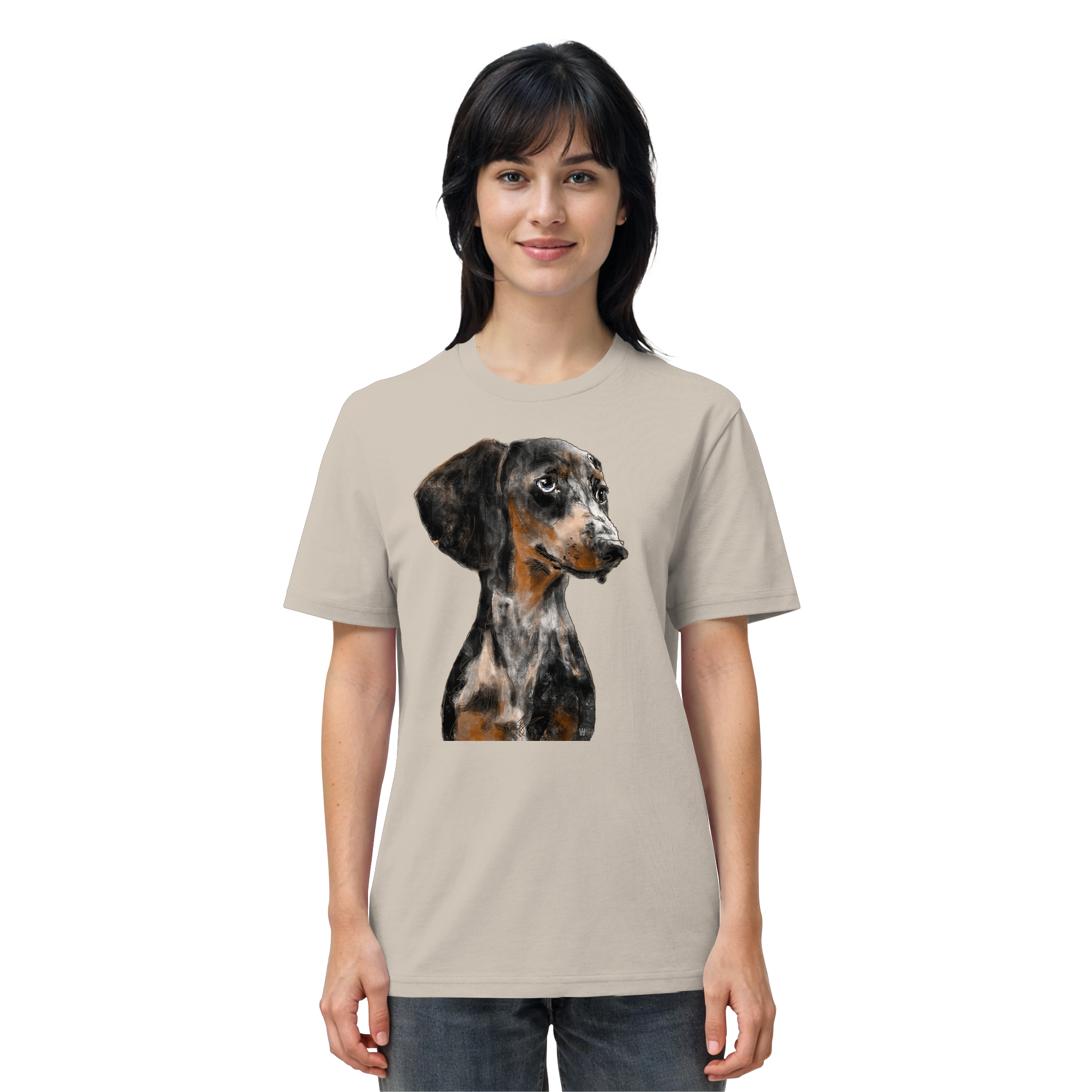 Dackel #2 ... Organic Unisex Shirt ... Charakterköpfe