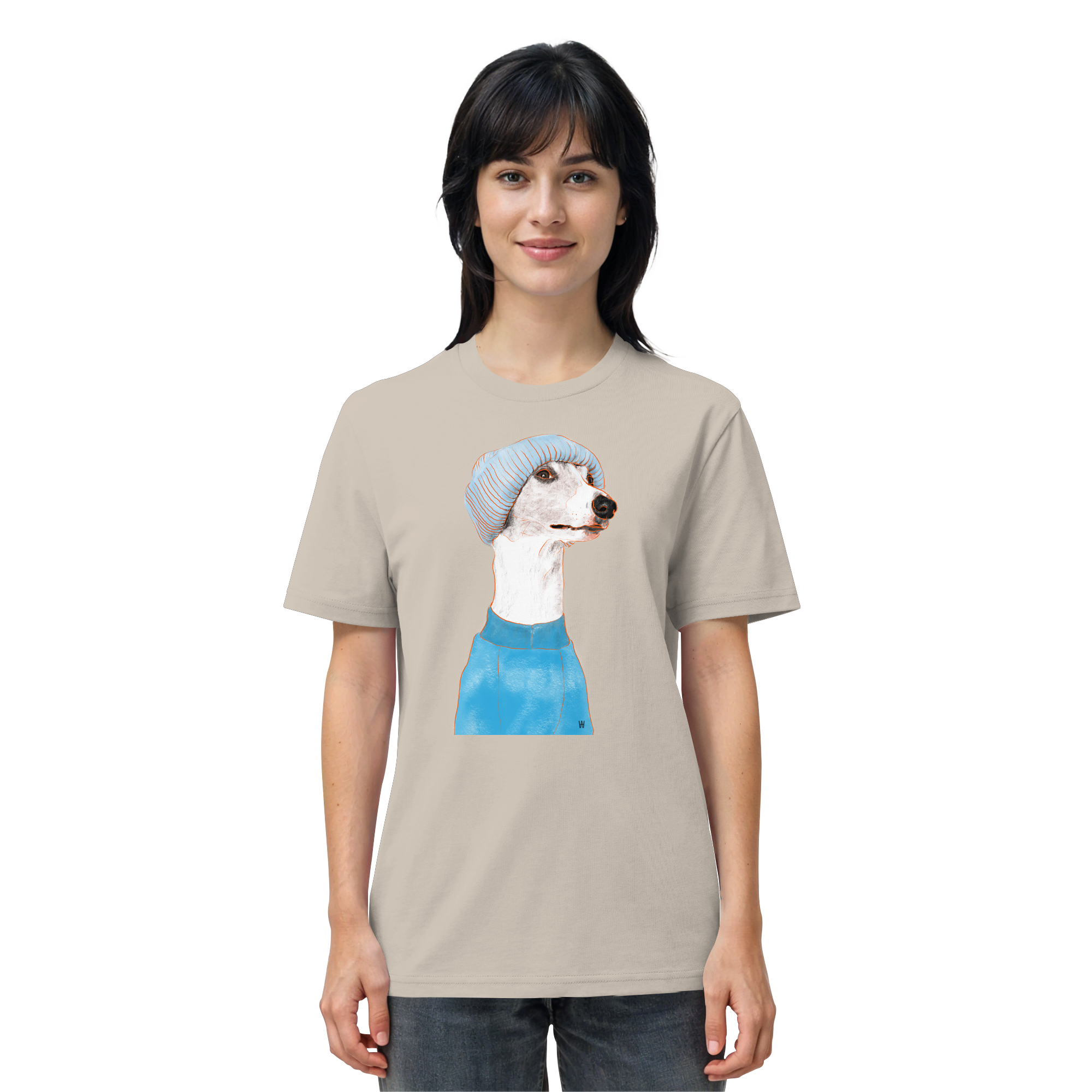 Whippet #3 ... Organic Unisex Shirt ... Charakterköpfe