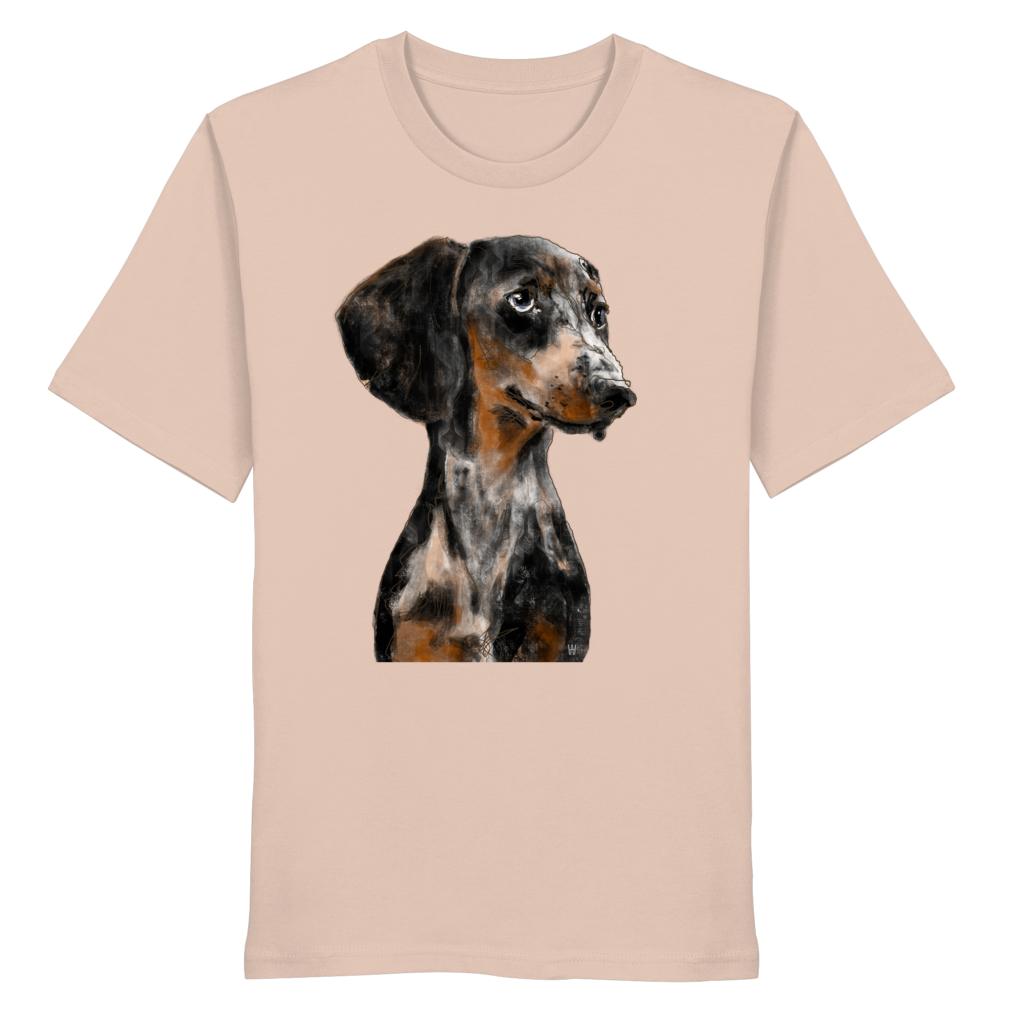 Dackel #2 ... Organic Unisex Shirt ... Charakterköpfe