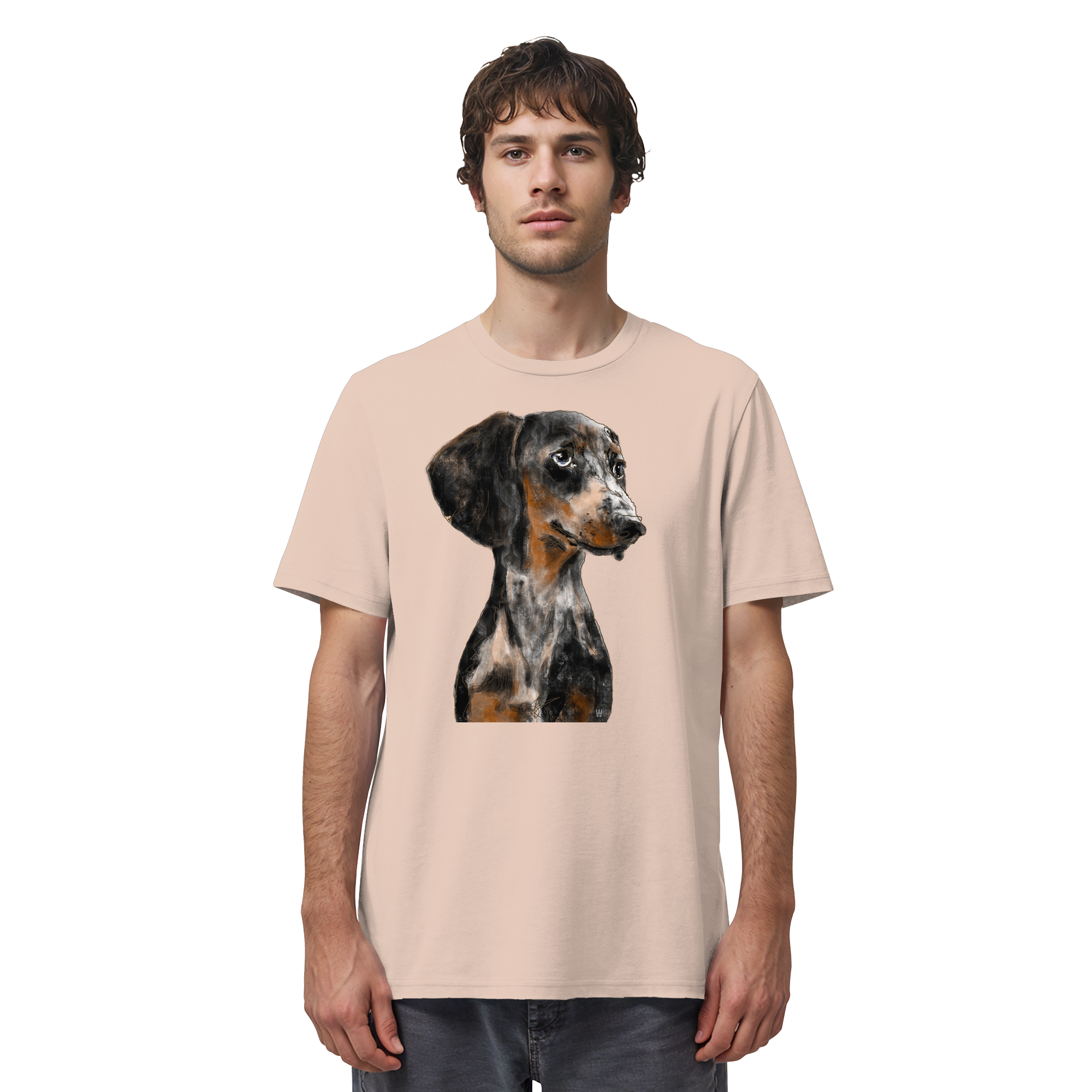 Dackel #2 ... Organic Unisex Shirt ... Charakterköpfe