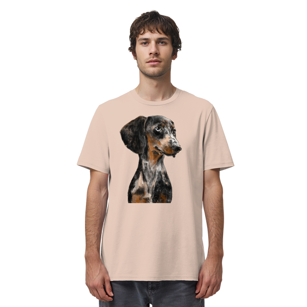 Dackel #2 ... Organic Unisex Shirt ... Charakterköpfe