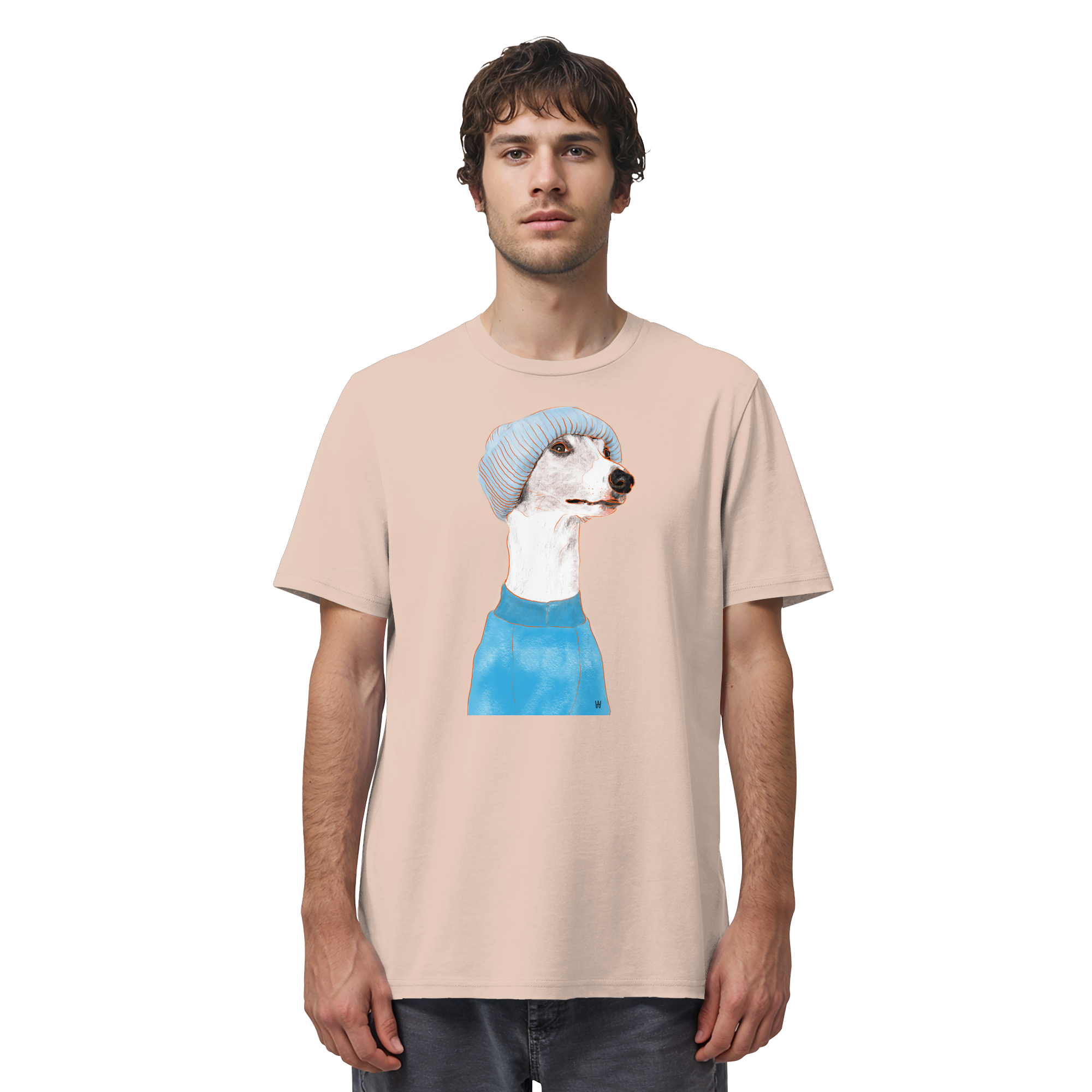 Whippet #3 ... Organic Unisex Shirt ... Charakterköpfe