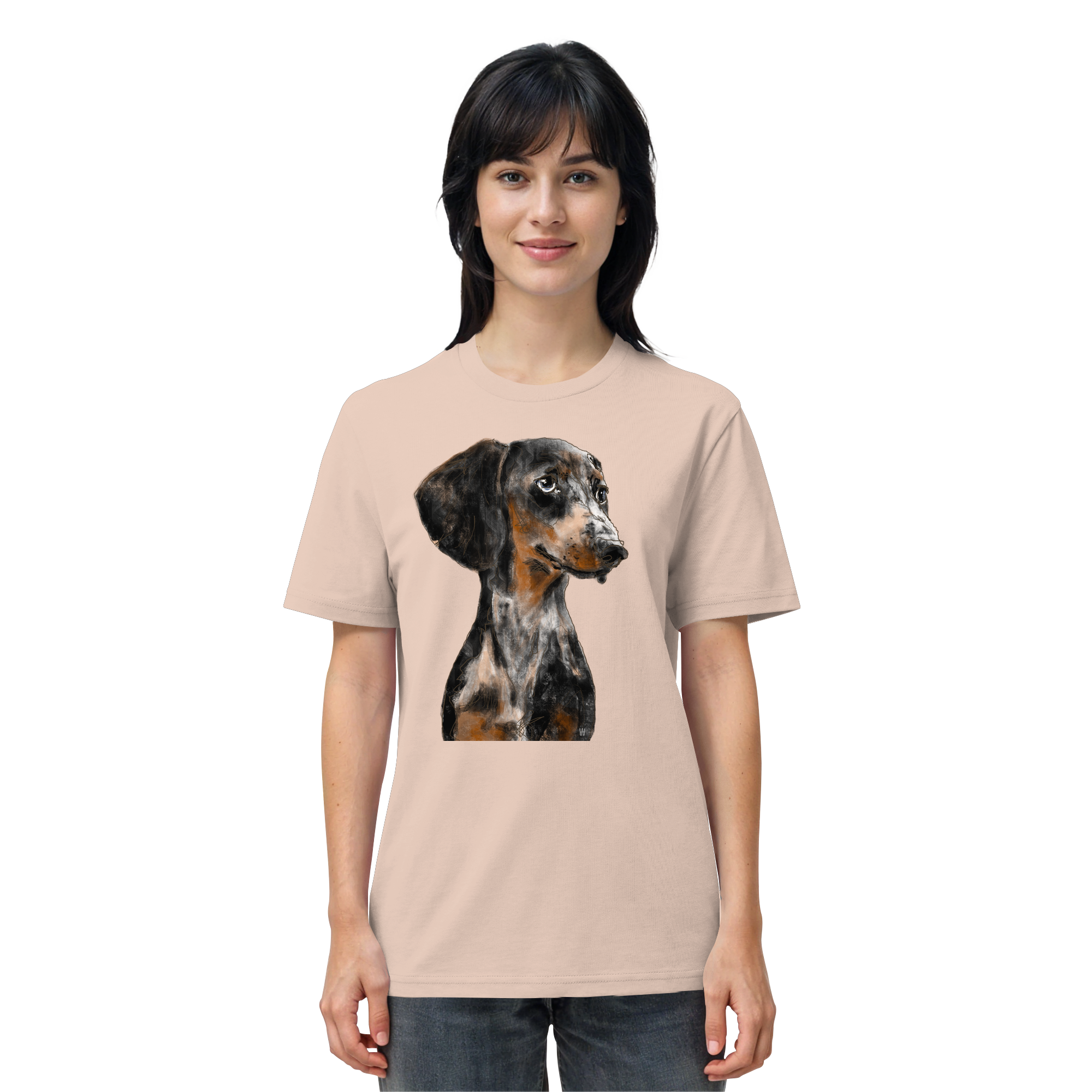 Dackel #2 ... Organic Unisex Shirt ... Charakterköpfe