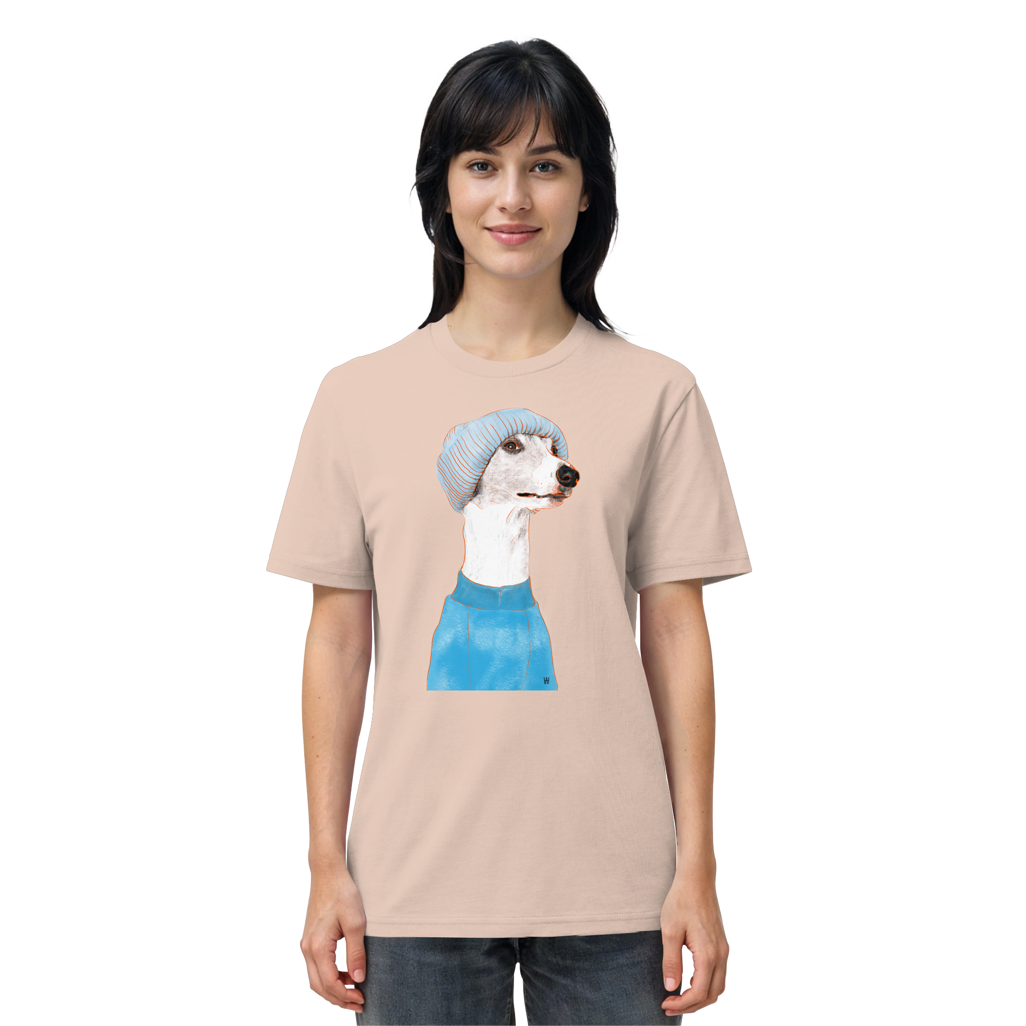 Whippet #3 ... Organic Unisex Shirt ... Charakterköpfe