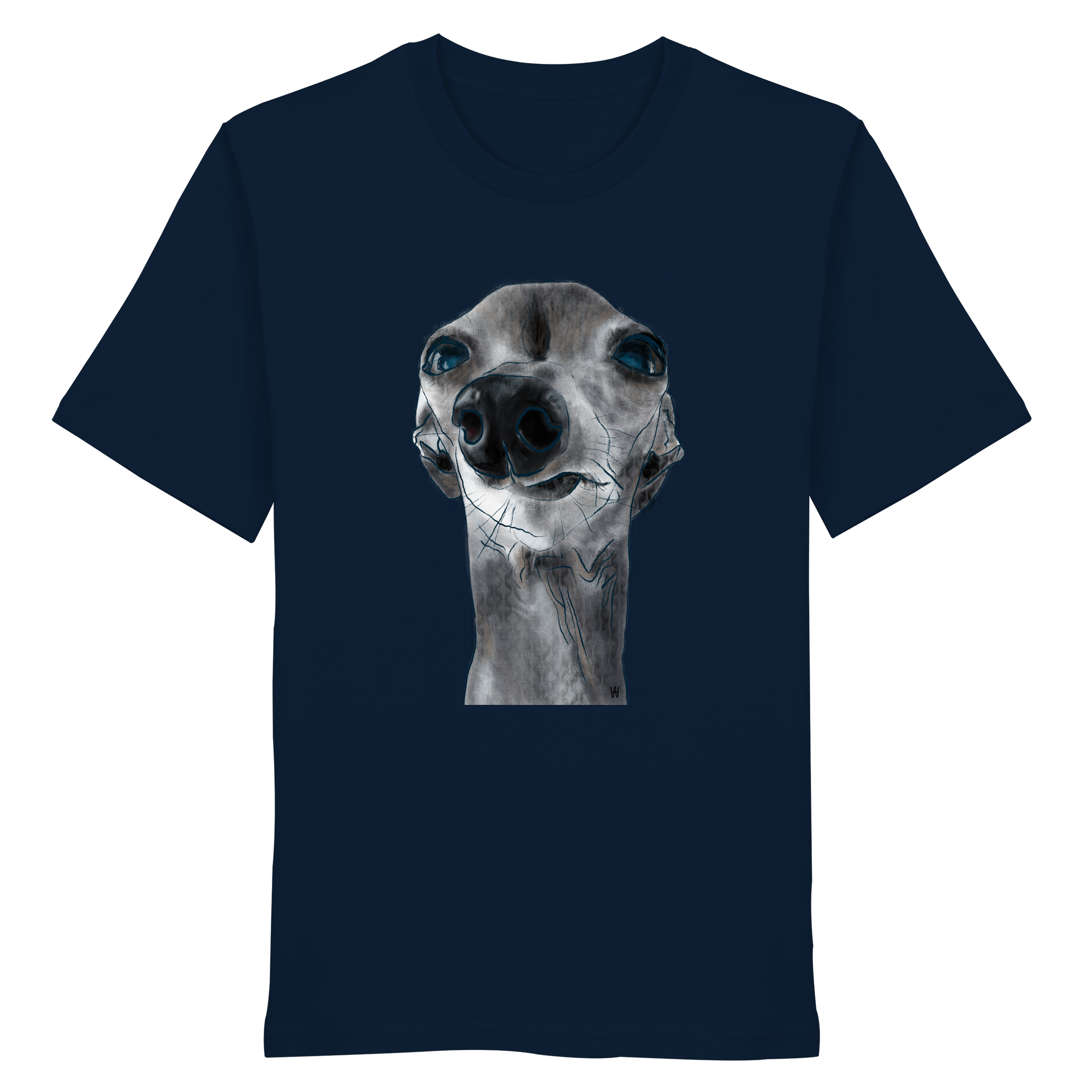Italienisches Windspiel #6 ... Organic Unisex T-Shirt ... Charakterköpfe