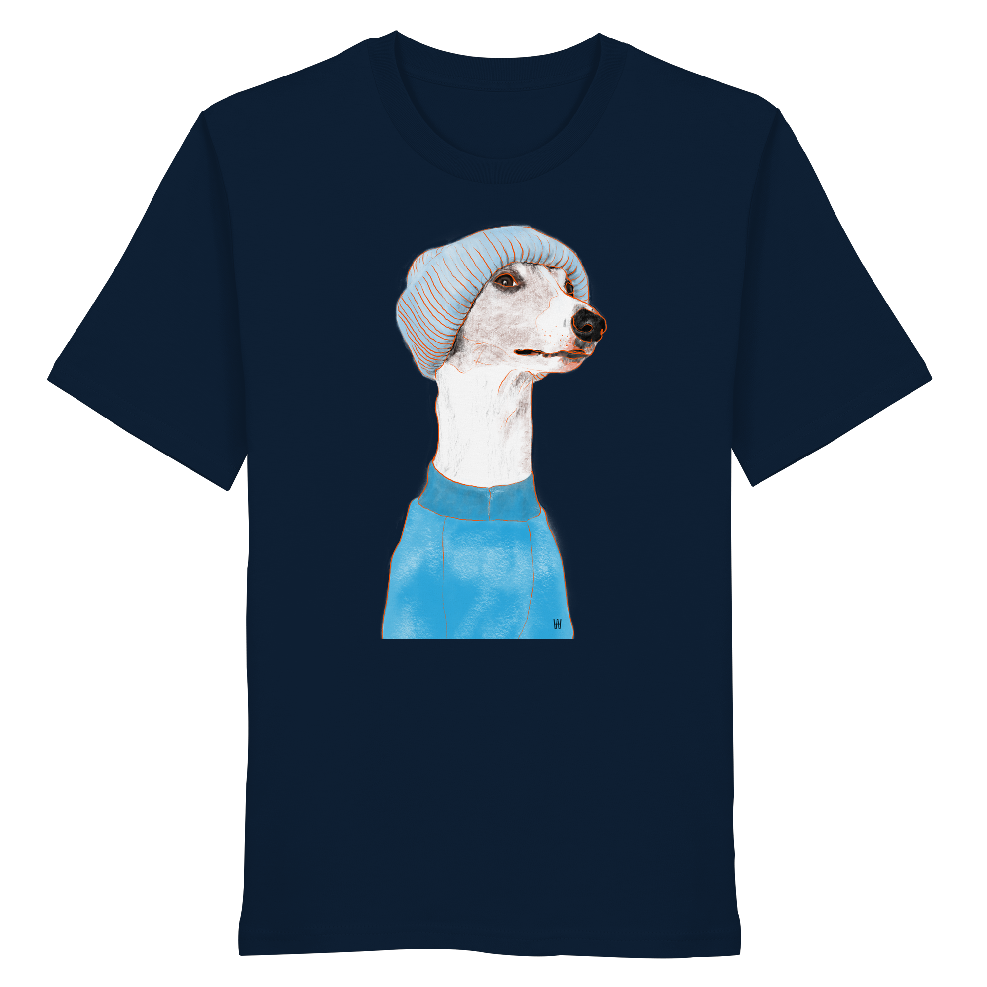 Whippet #3 ... Organic Unisex T-Shirt ... Charakterköpfe