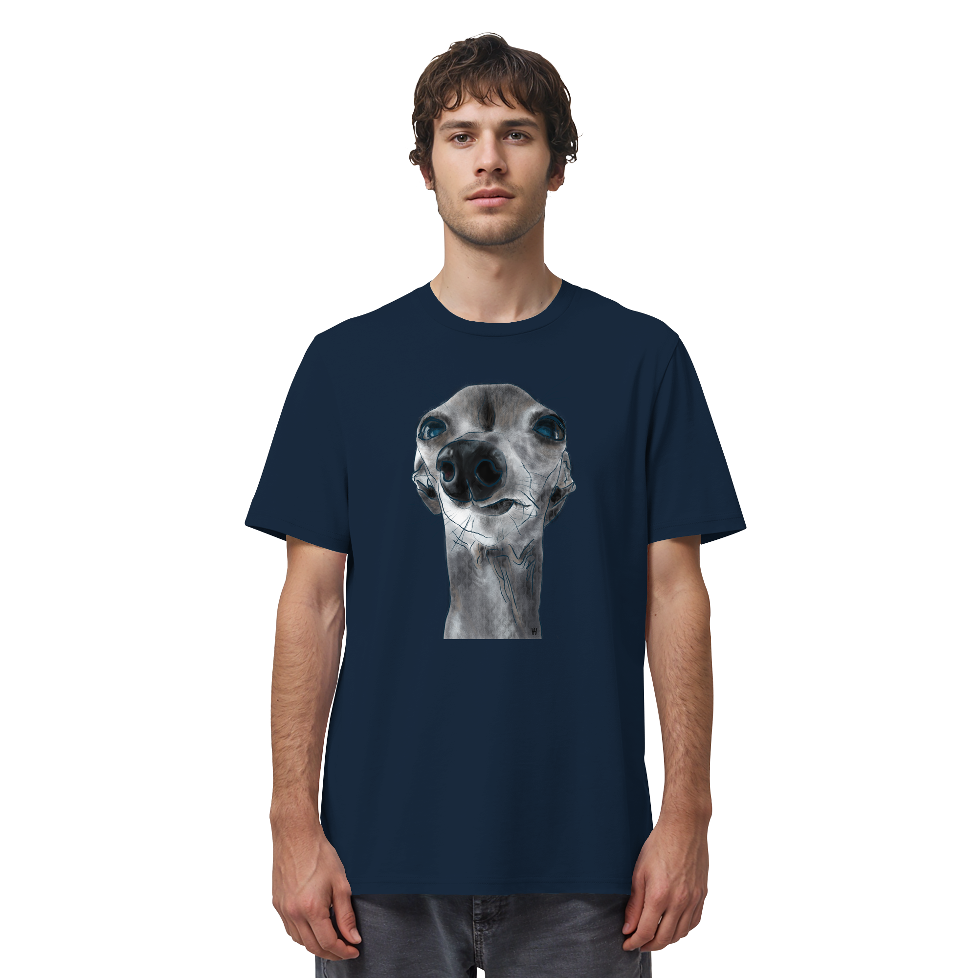Italienisches Windspiel #6 ... Organic Unisex T-Shirt ... Charakterköpfe