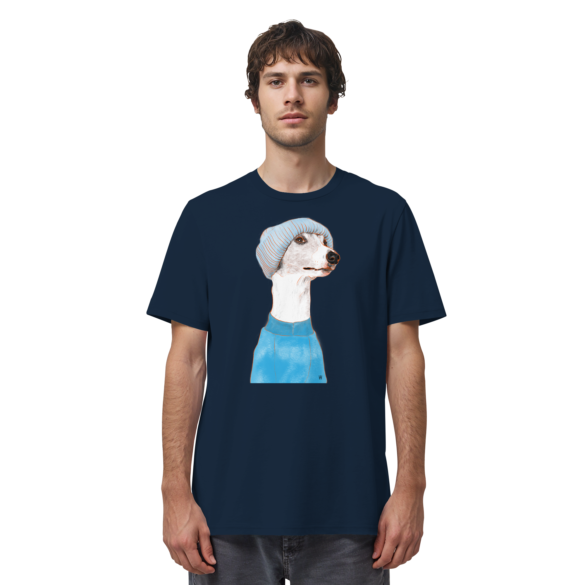 Whippet #3 ... Organic Unisex T-Shirt ... Charakterköpfe