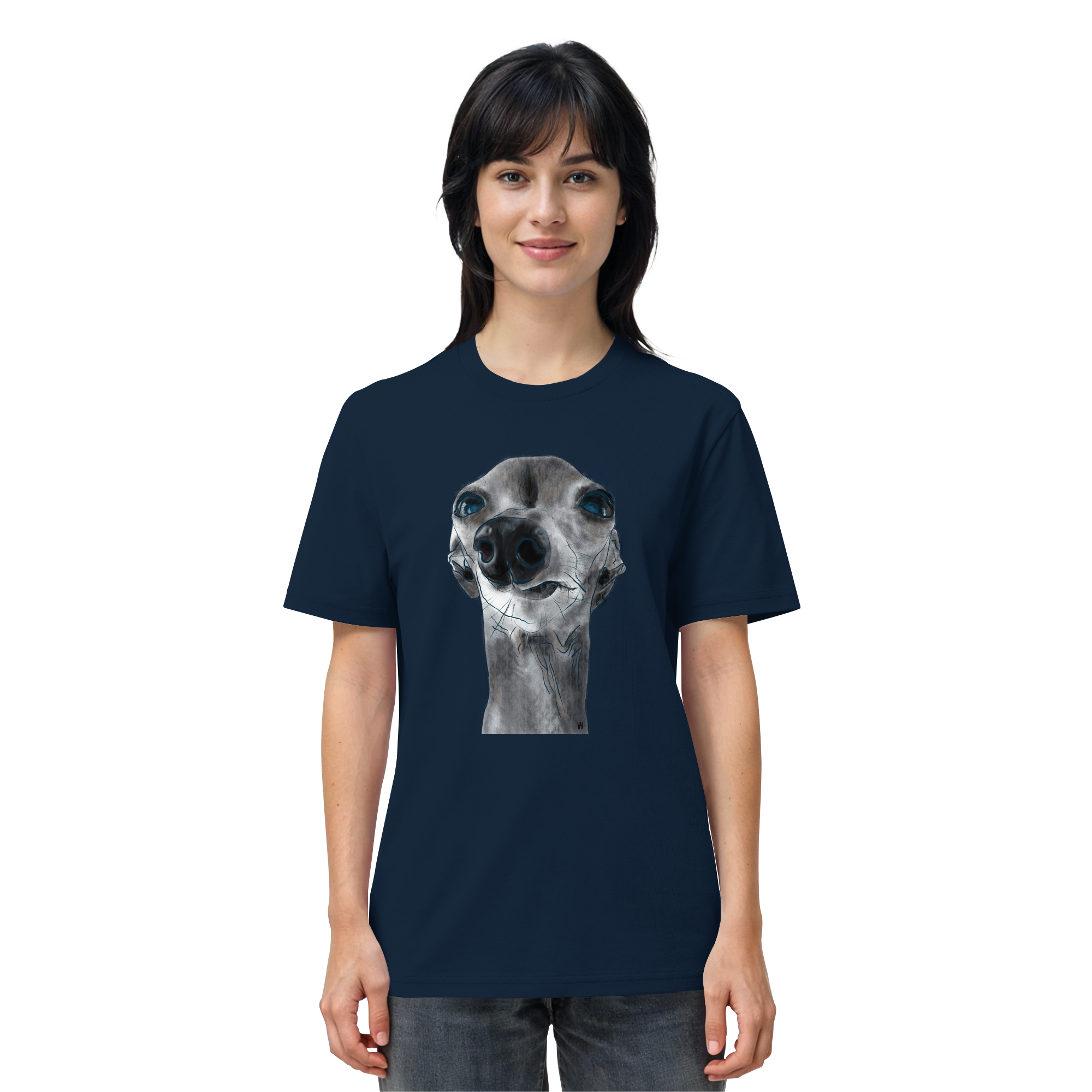 Italienisches Windspiel #6 ... Organic Unisex T-Shirt ... Charakterköpfe