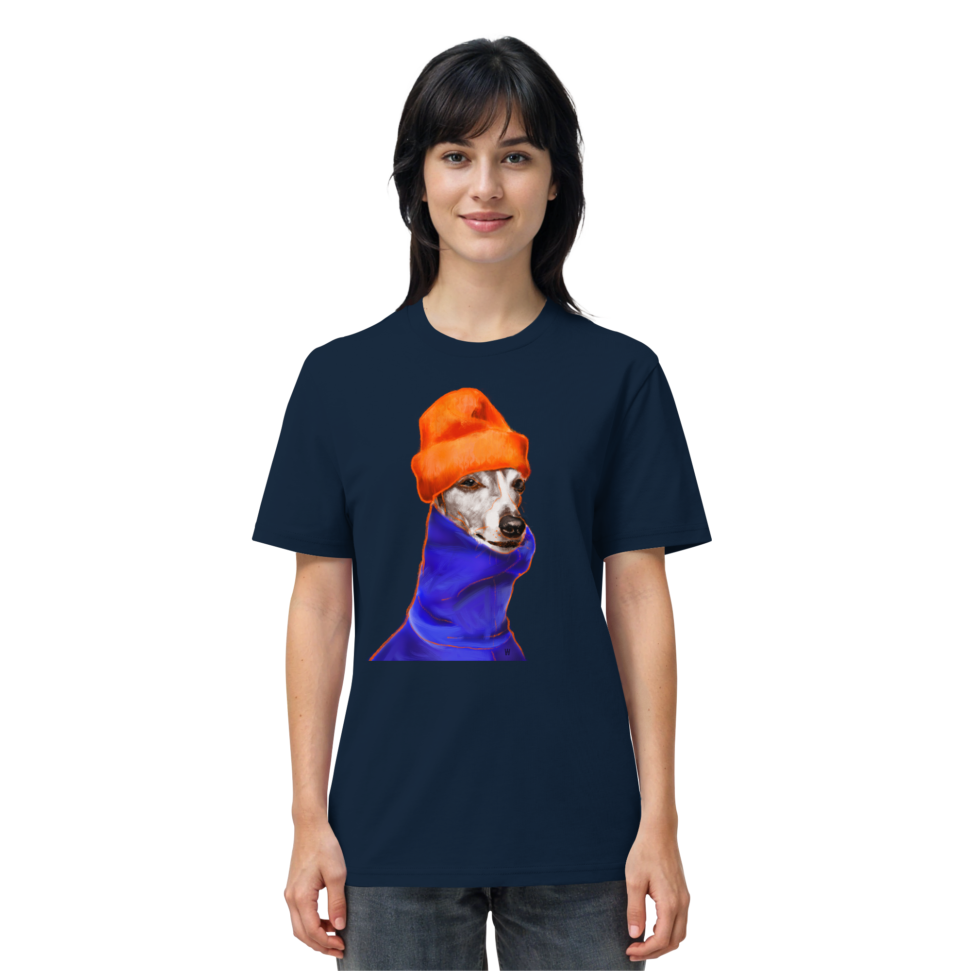 Whippet #2 ... Organic Unisex T-Shirt ... Charakterköpfe