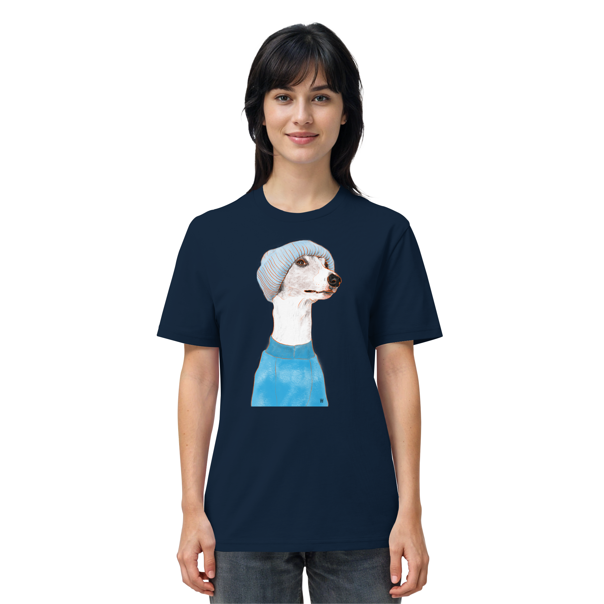 Whippet #3 ... Organic Unisex T-Shirt ... Charakterköpfe