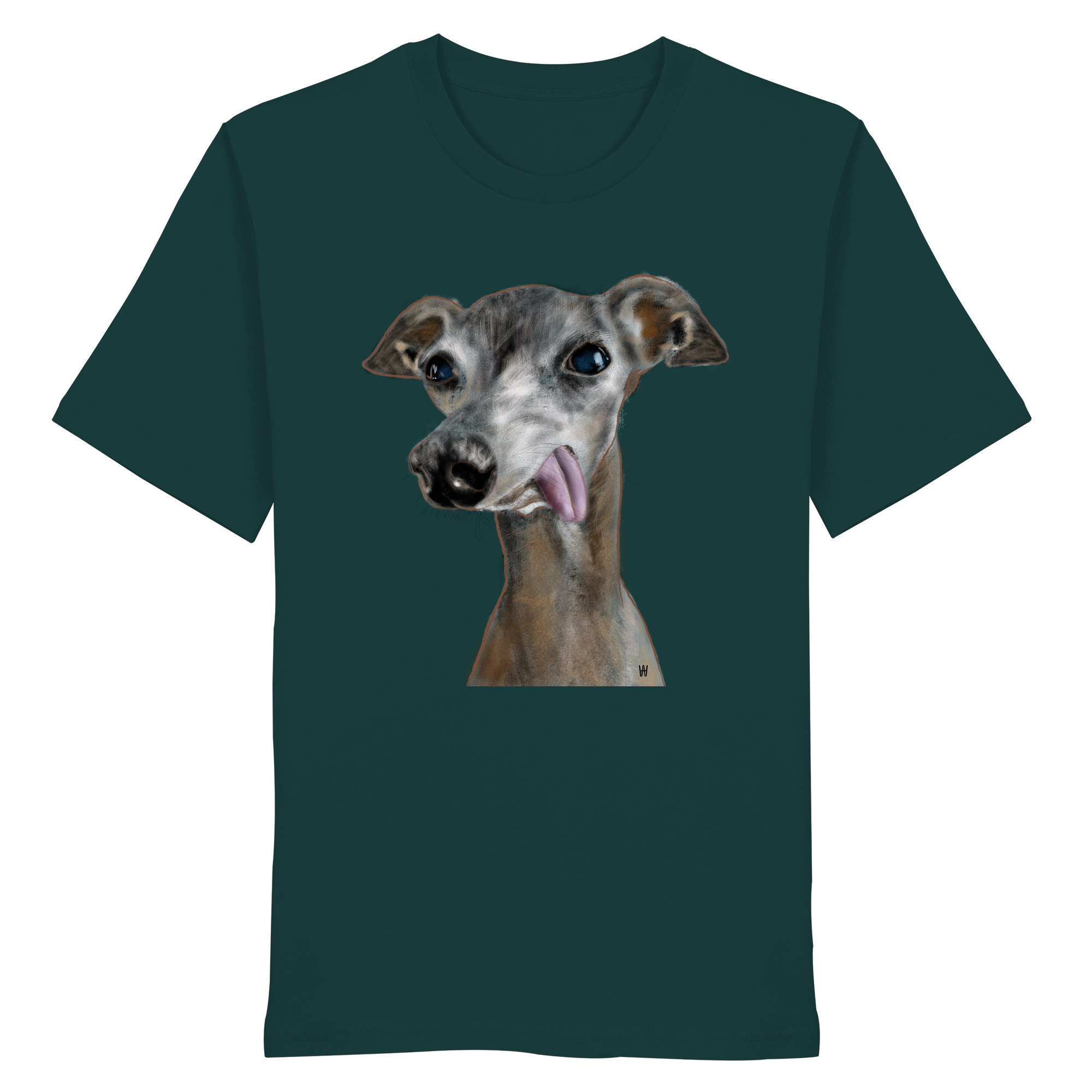 Italienisches Windspiel #8 ... Organic Unisex T-Shirt ... Lieblingsmomente