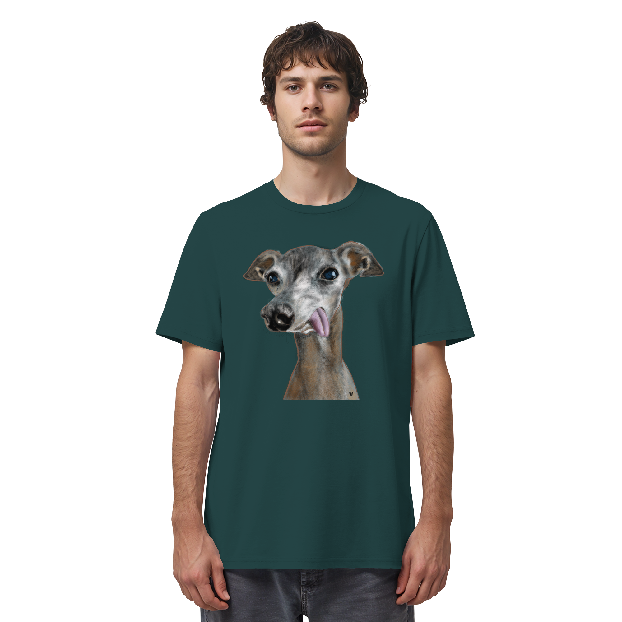 Italienisches Windspiel #8 ... Organic Unisex T-Shirt ... Lieblingsmomente