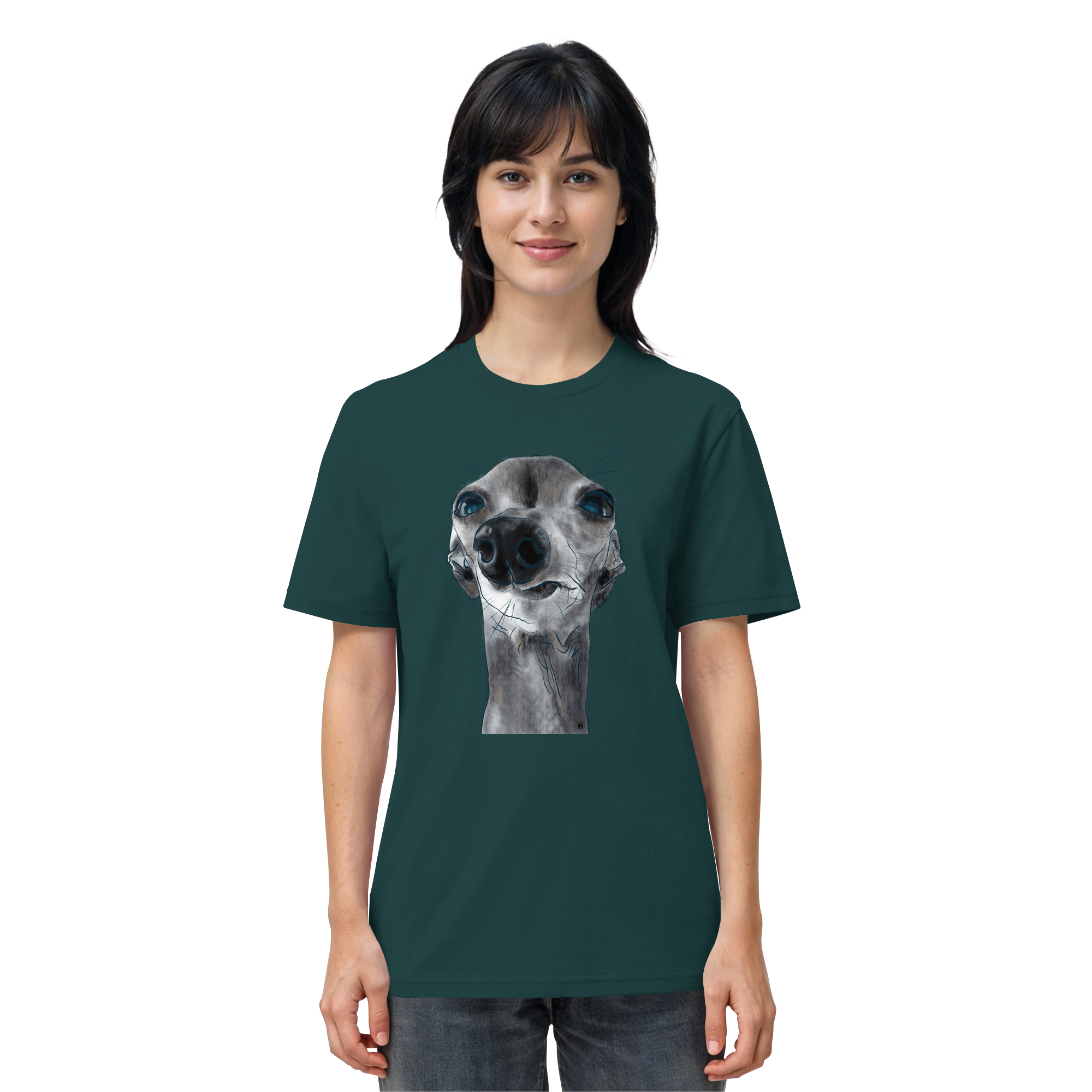 Italienisches Windspiel #6 ... Organic Unisex T-Shirt ... Charakterköpfe