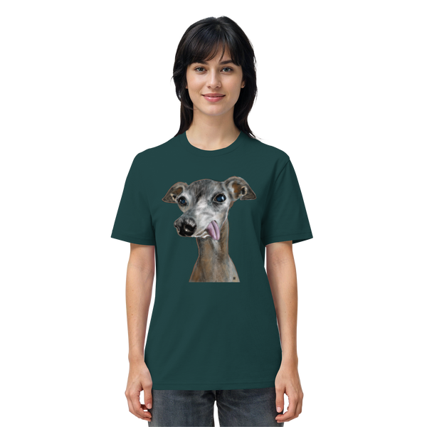 Italienisches Windspiel #8 ... Organic Unisex T-Shirt ... Lieblingsmomente