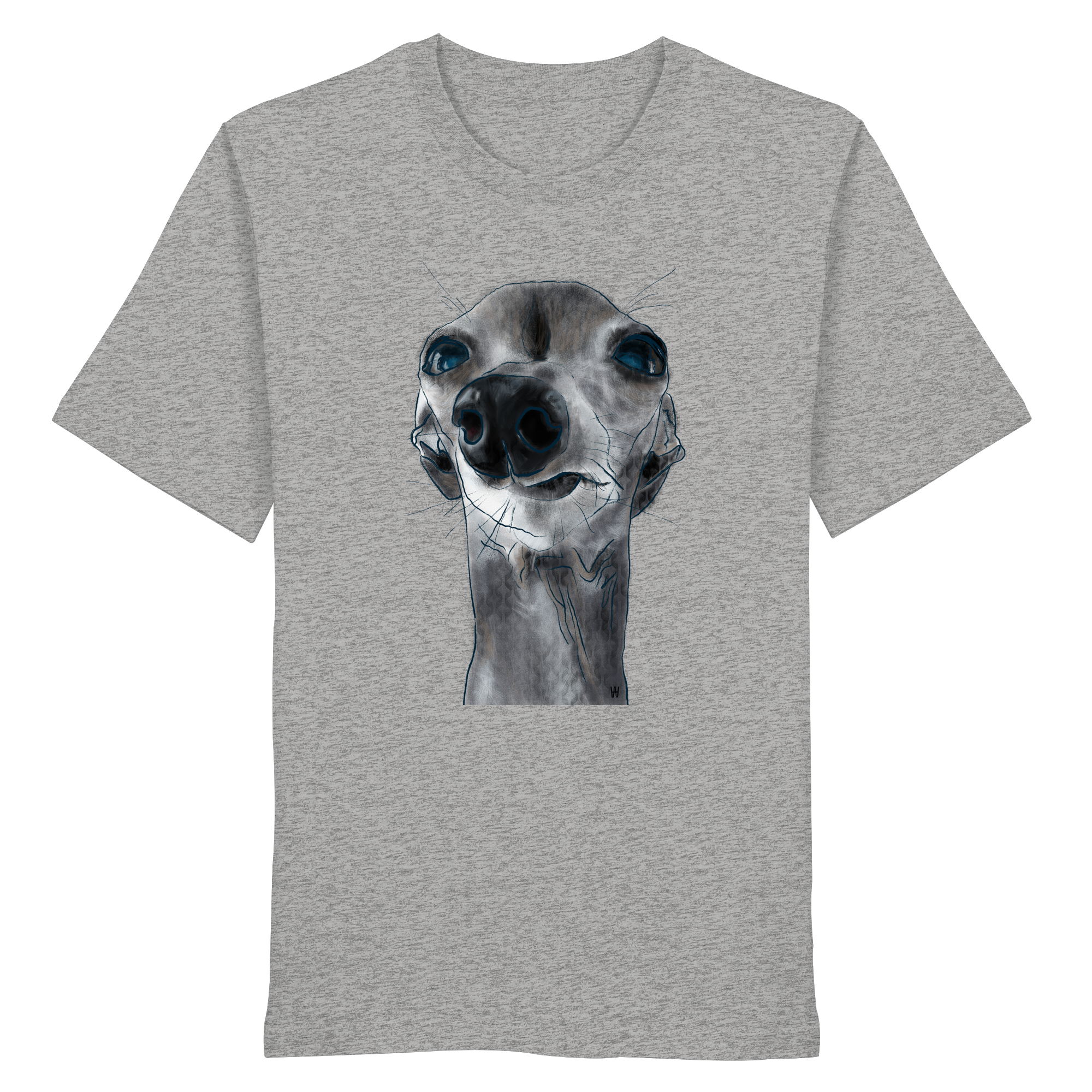 Italienisches Windspiel #6 ... Organic Unisex T-Shirt ... Charakterköpfe