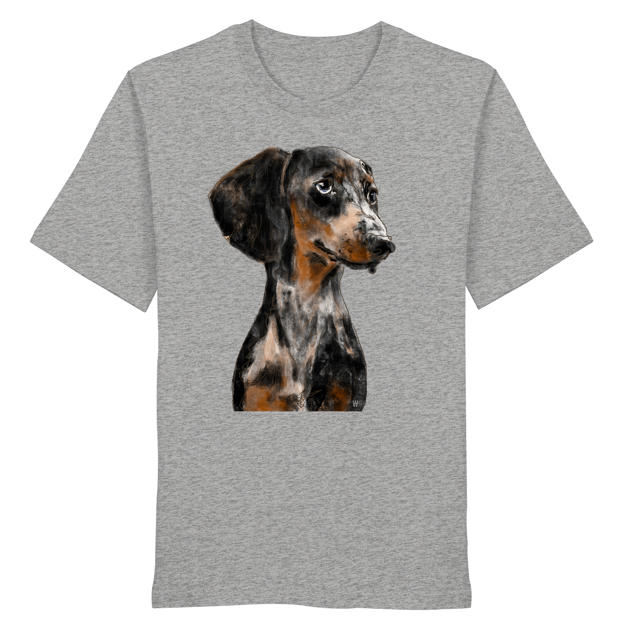 Dackel #2 ... Organic Unisex Shirt ... Charakterköpfe