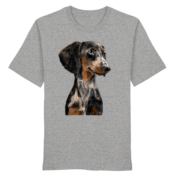 Dackel #2 ... Organic Unisex Shirt ... Charakterköpfe