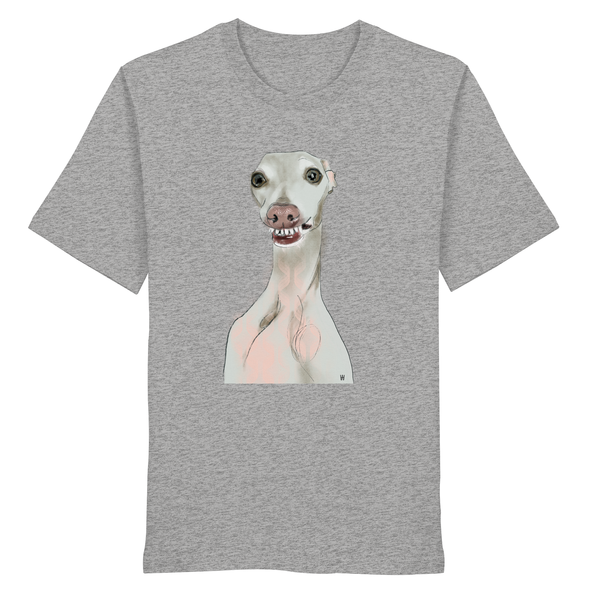 Italienisches Windspiel #12 ... Organic Unisex T-Shirt ... Charakterköpfe