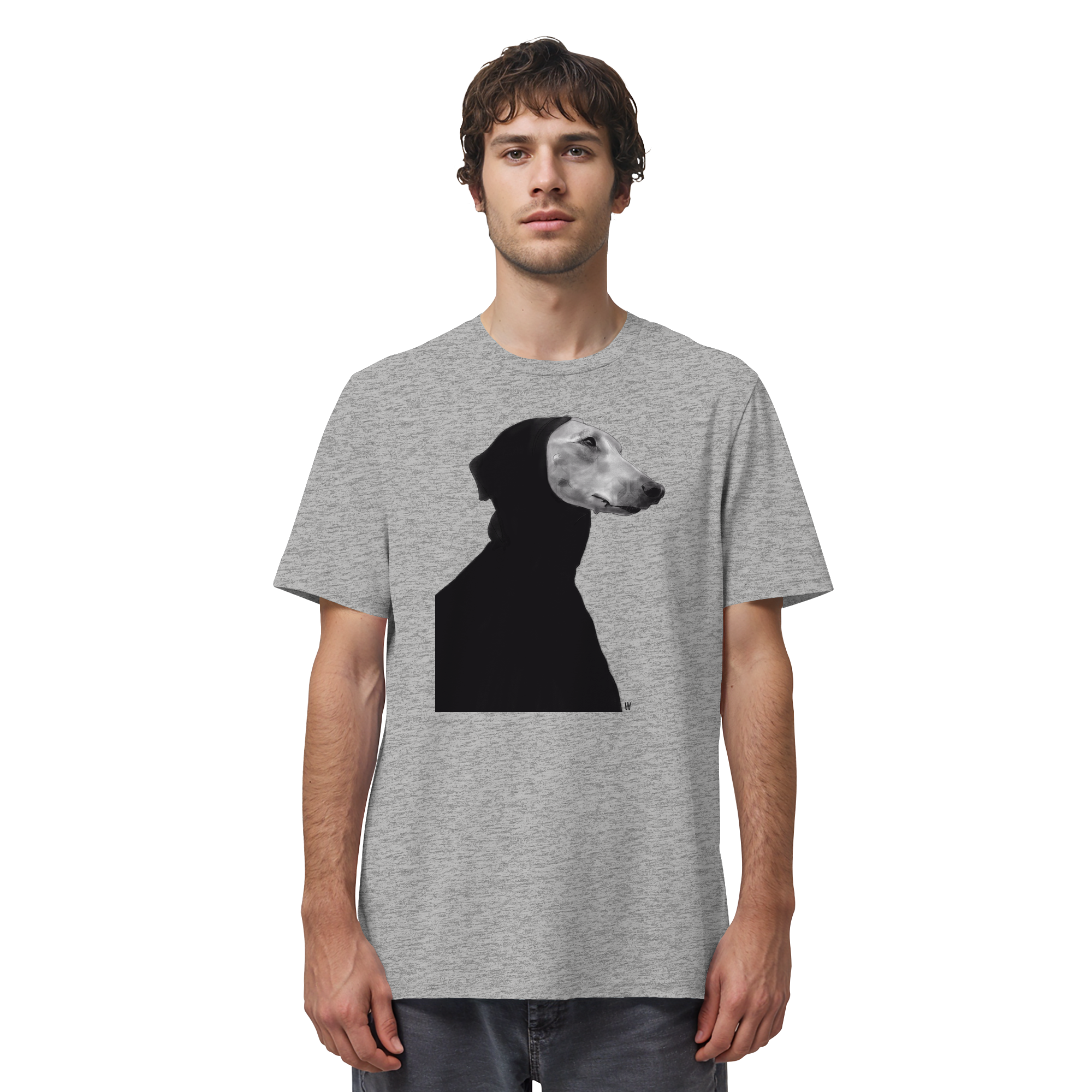 Whippet #12 ... Organic Unisex Shirt ... Charakterköpfe