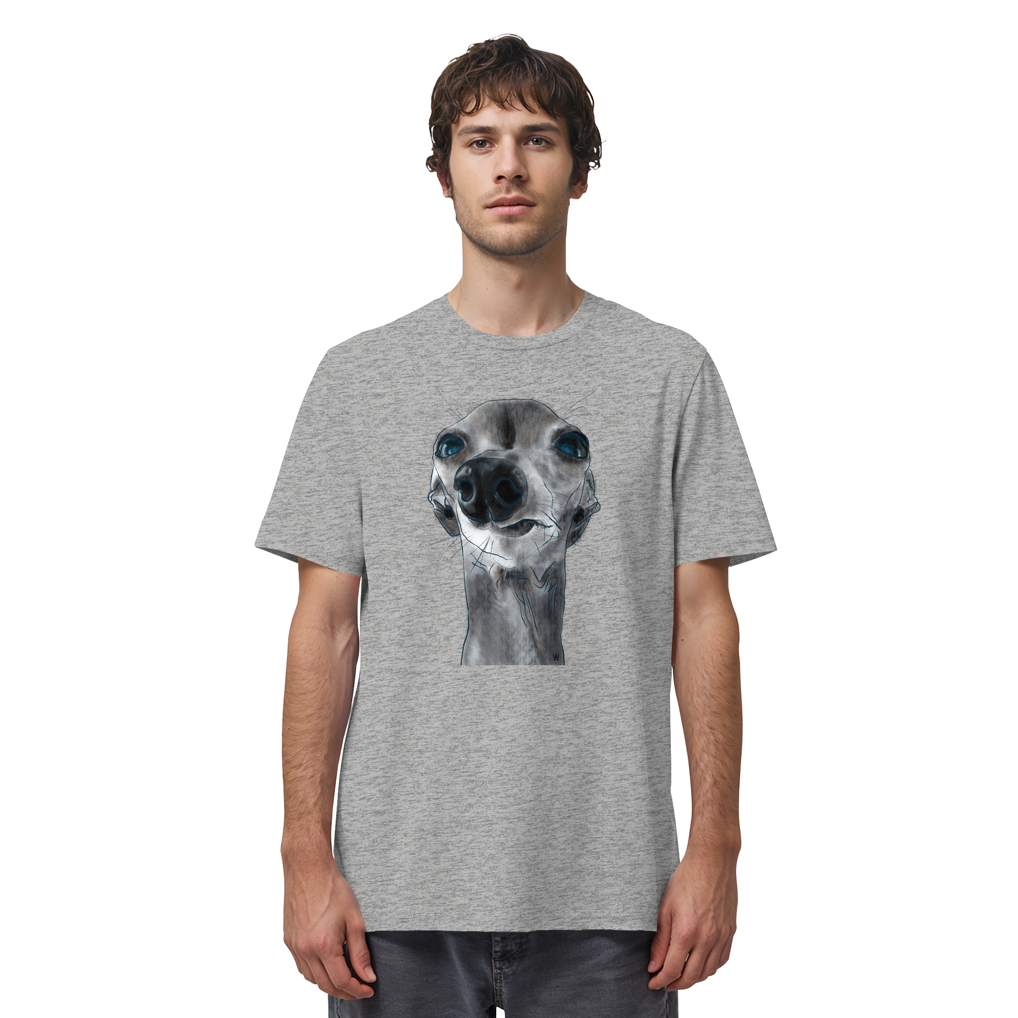 Italienisches Windspiel #6 ... Organic Unisex T-Shirt ... Charakterköpfe