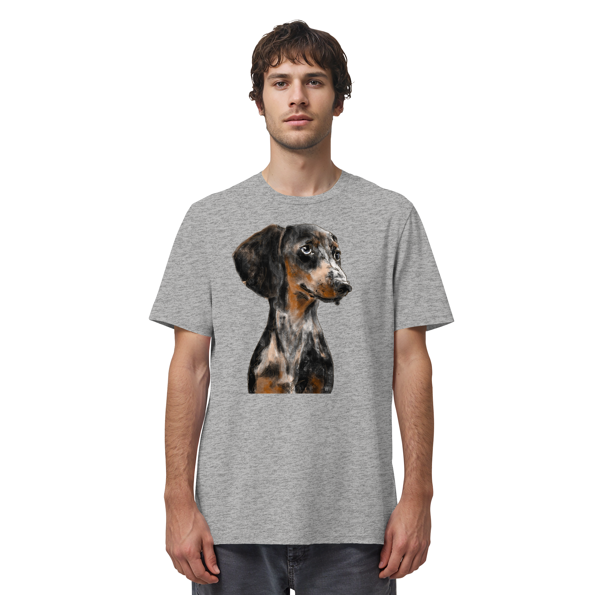 Dackel #2 ... Organic Unisex Shirt ... Charakterköpfe