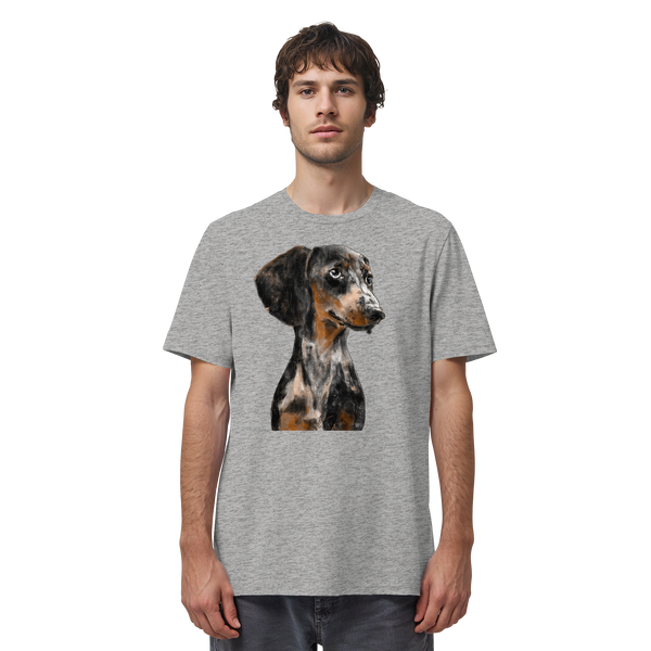 Dackel #2 ... Organic Unisex Shirt ... Charakterköpfe