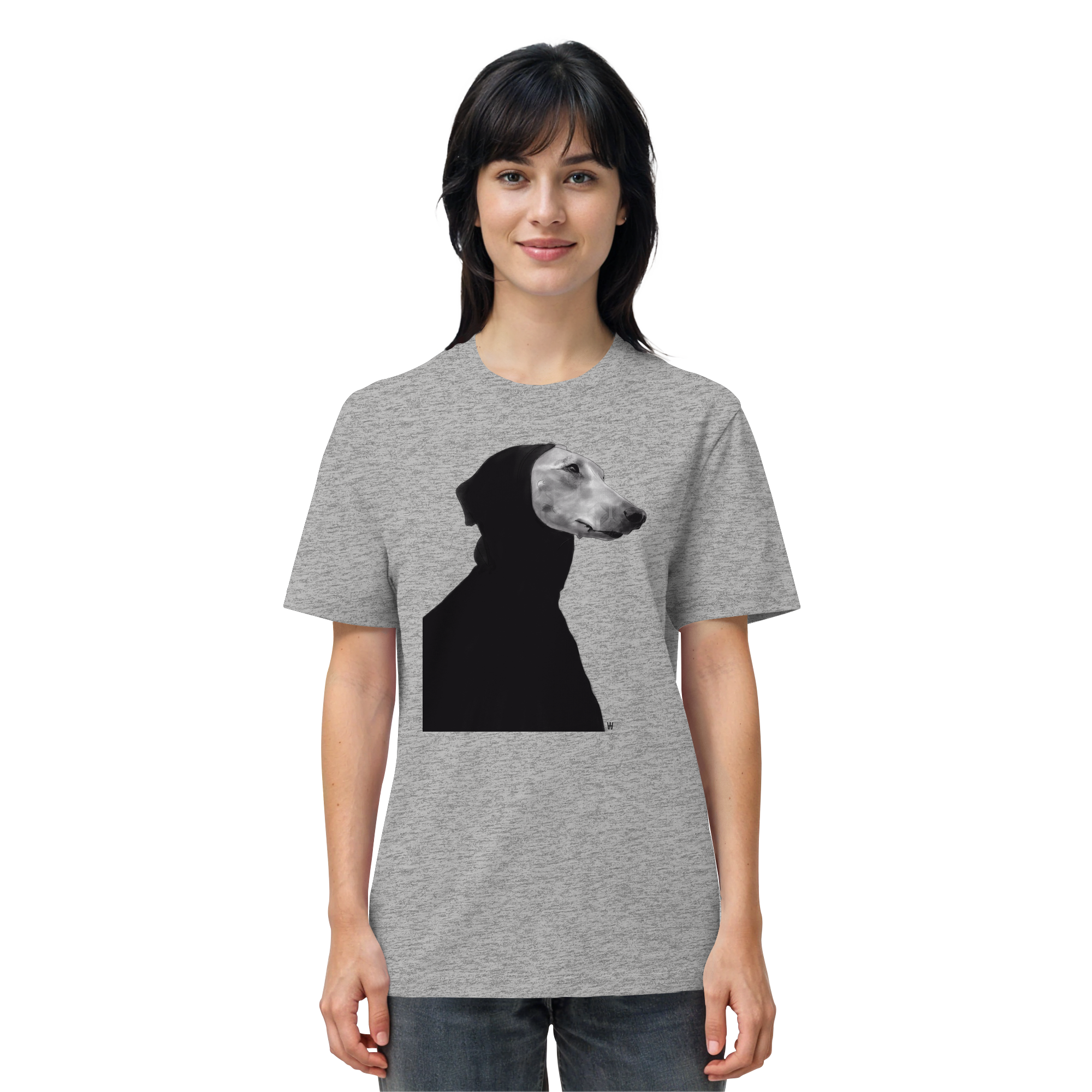 Whippet #12 ... Organic Unisex Shirt ... Charakterköpfe