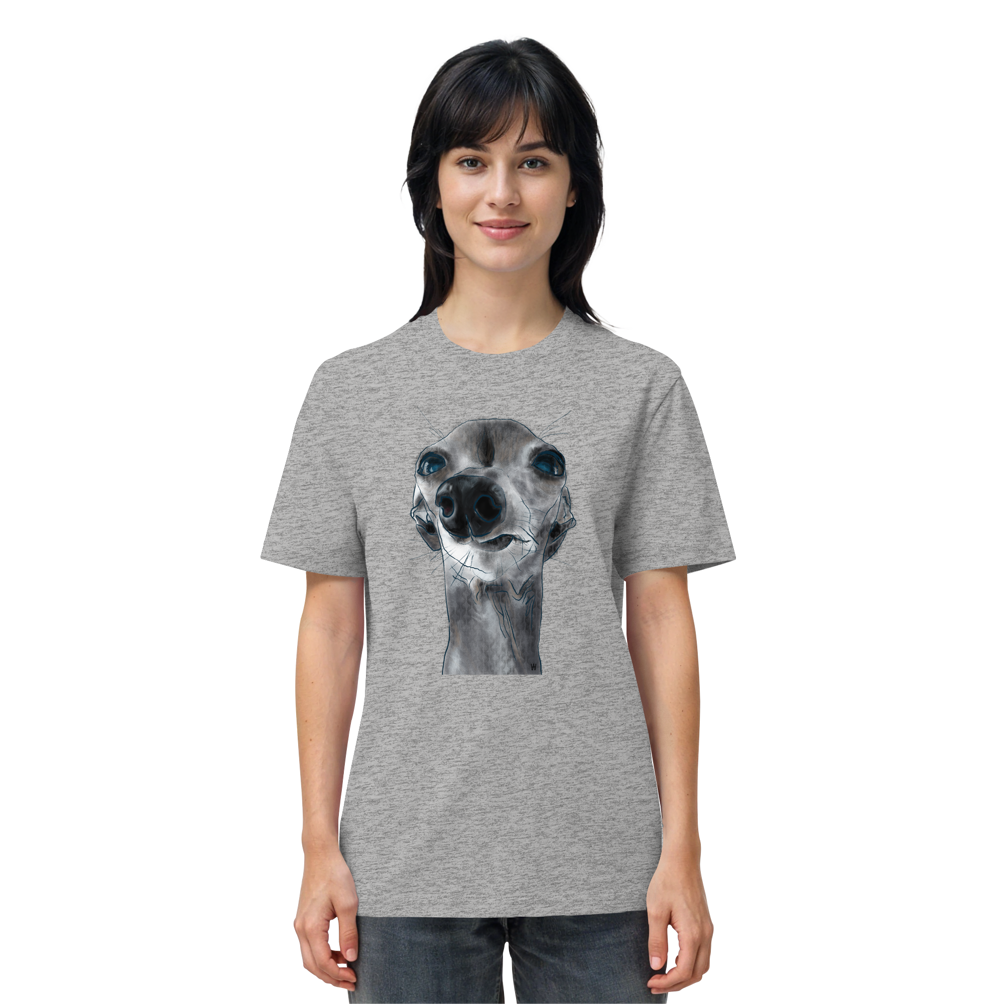 Italienisches Windspiel #6 ... Organic Unisex T-Shirt ... Charakterköpfe
