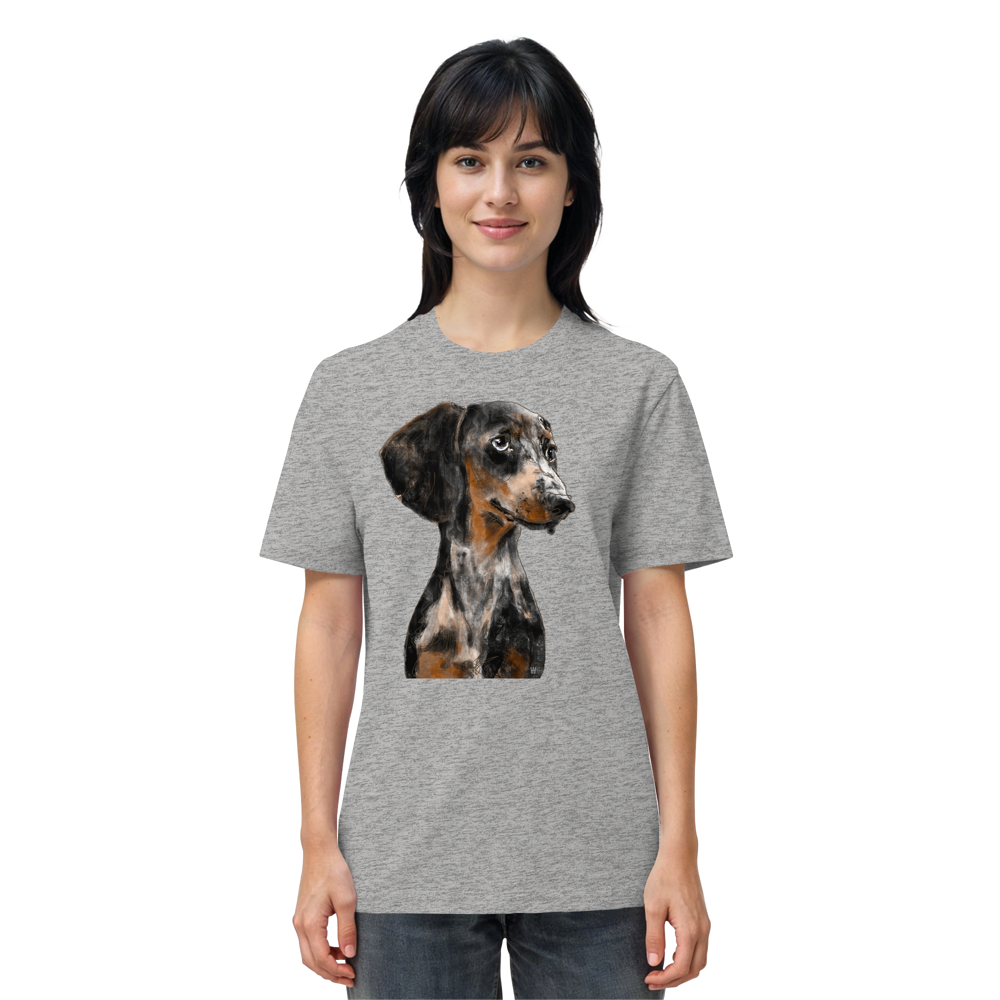 Dackel #2 ... Organic Unisex Shirt ... Charakterköpfe