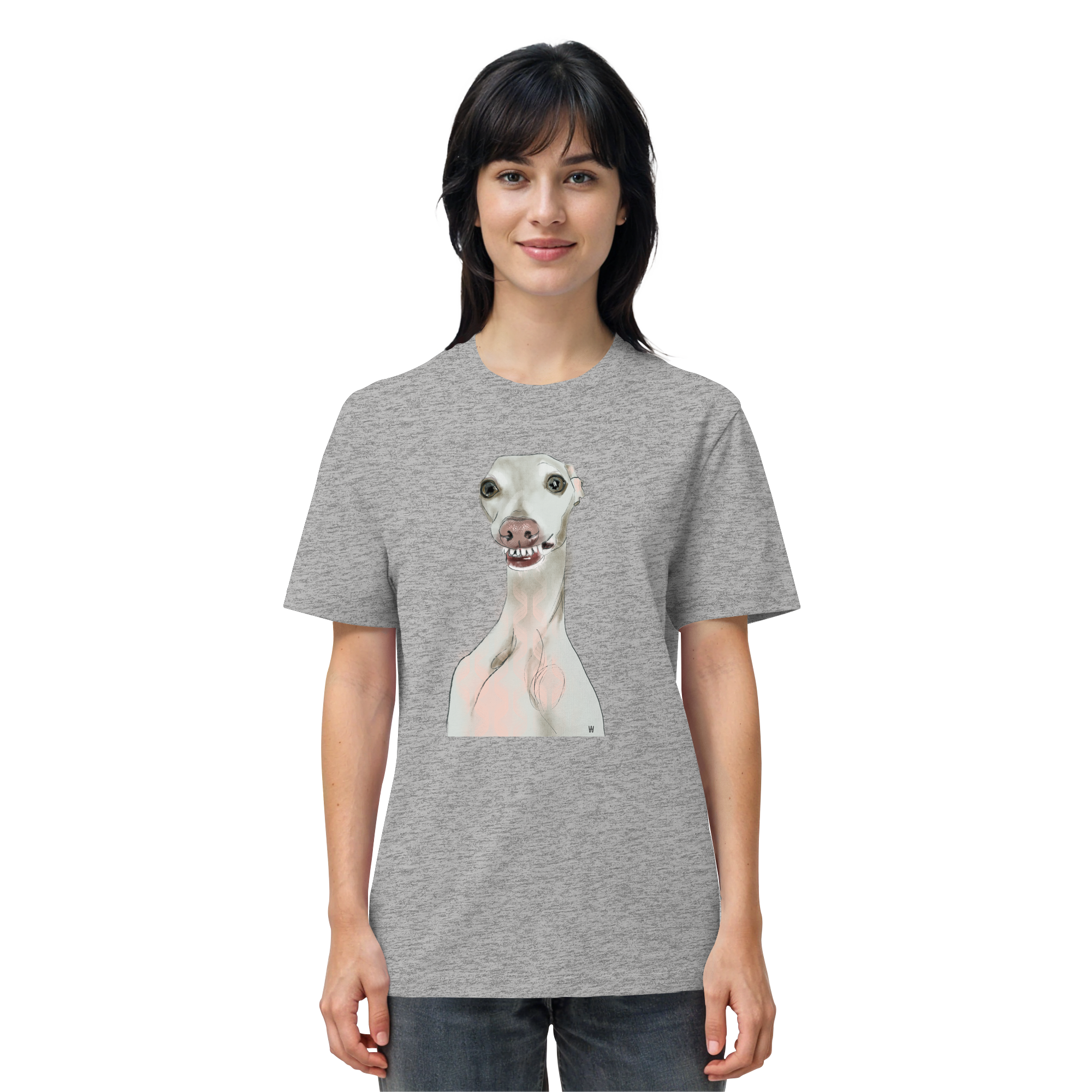 Italienisches Windspiel #12 ... Organic Unisex T-Shirt ... Charakterköpfe