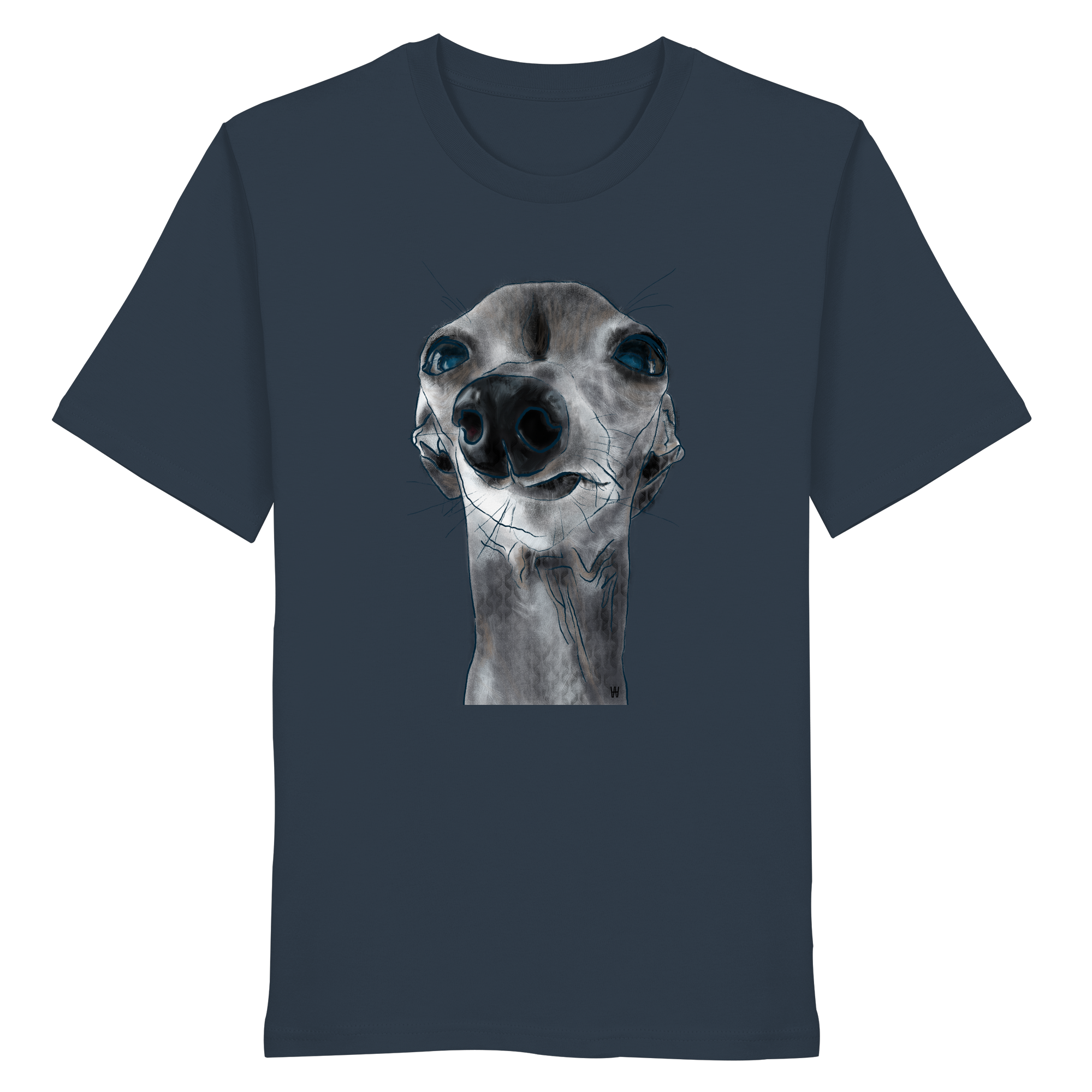 Italienisches Windspiel #6 ... Organic Unisex T-Shirt ... Charakterköpfe