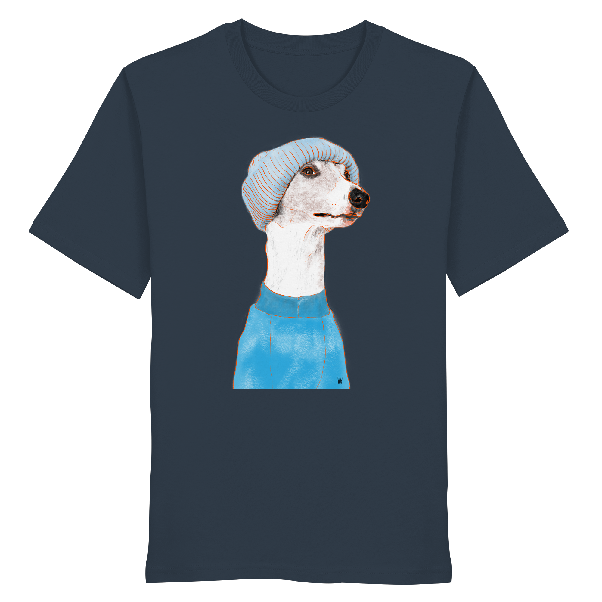Whippet #3 ... Organic Unisex T-Shirt ... Charakterköpfe