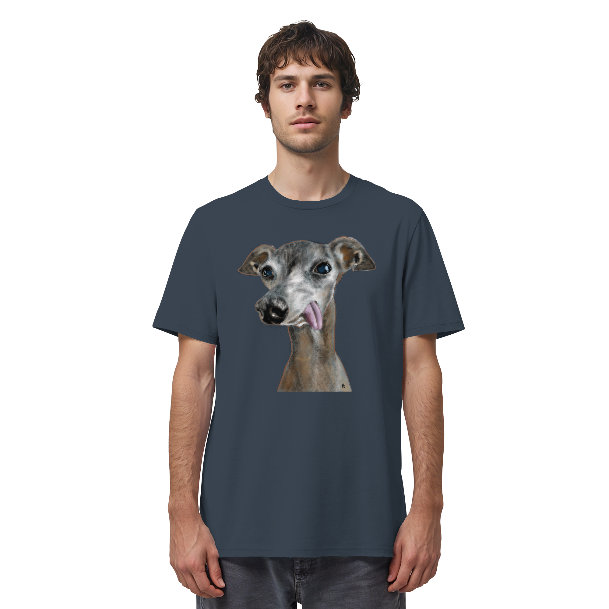 Italienisches Windspiel #8 ... Organic Unisex T-Shirt ... Lieblingsmomente