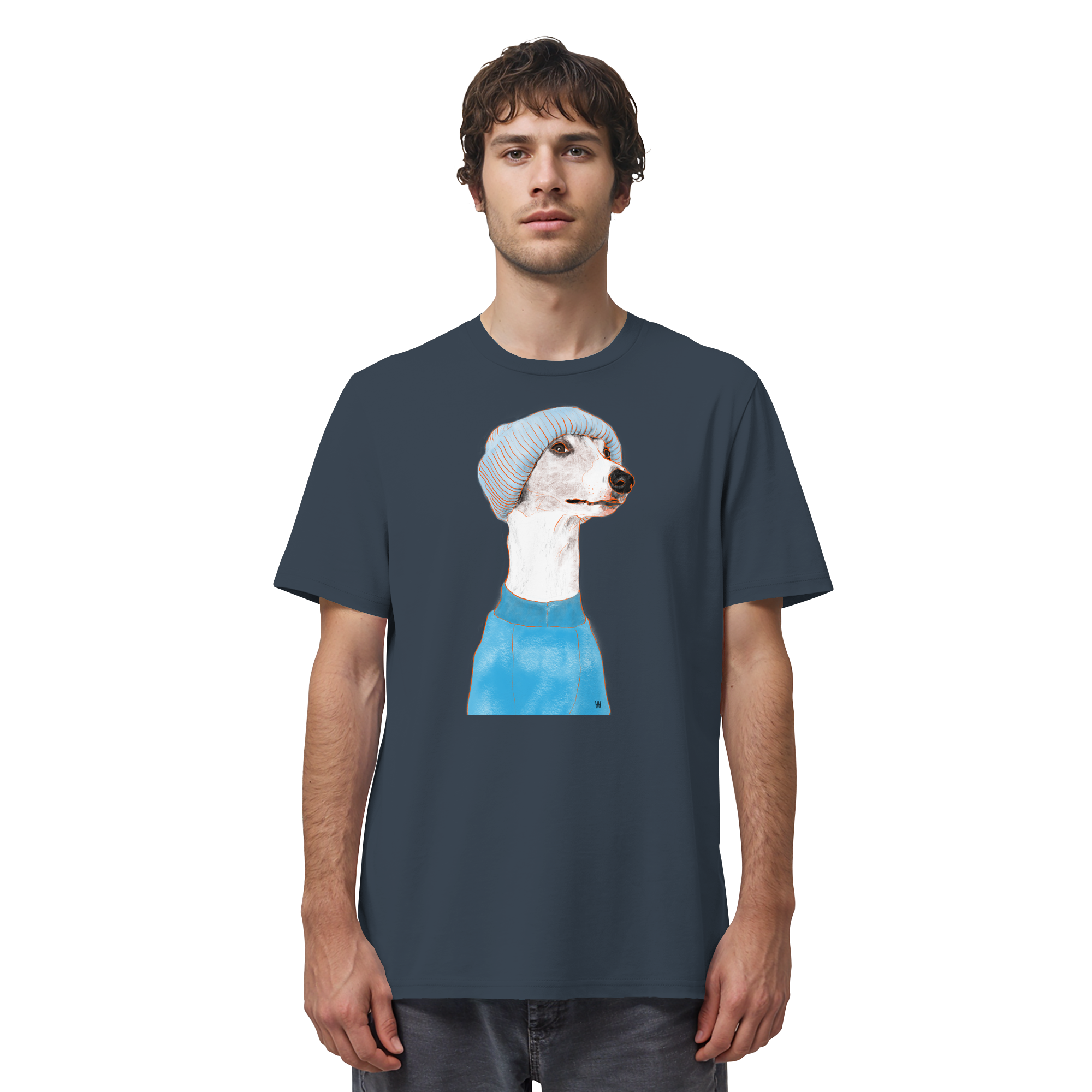 Whippet #3 ... Organic Unisex T-Shirt ... Charakterköpfe