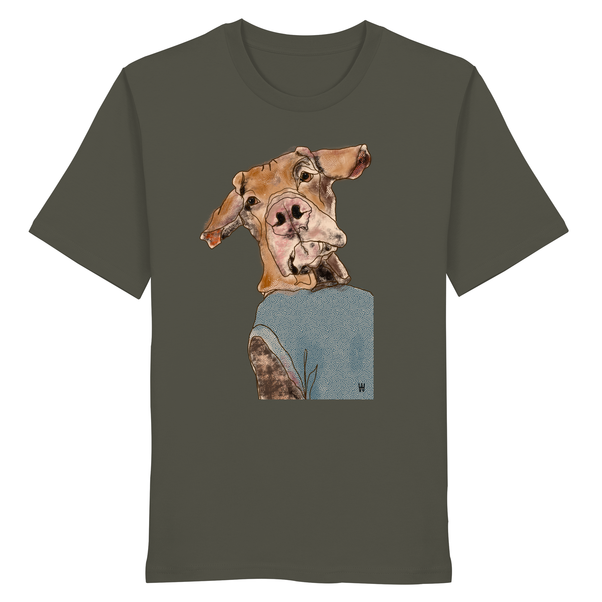 Magyar Vizsla #1 ... Organic Unisex Shirt ... Charakterköpfe