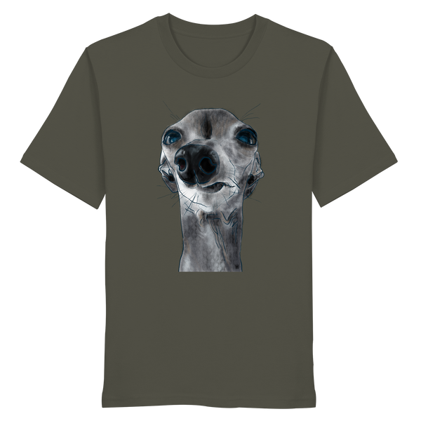 Italienisches Windspiel #6 ... Organic Unisex T-Shirt ... Charakterköpfe