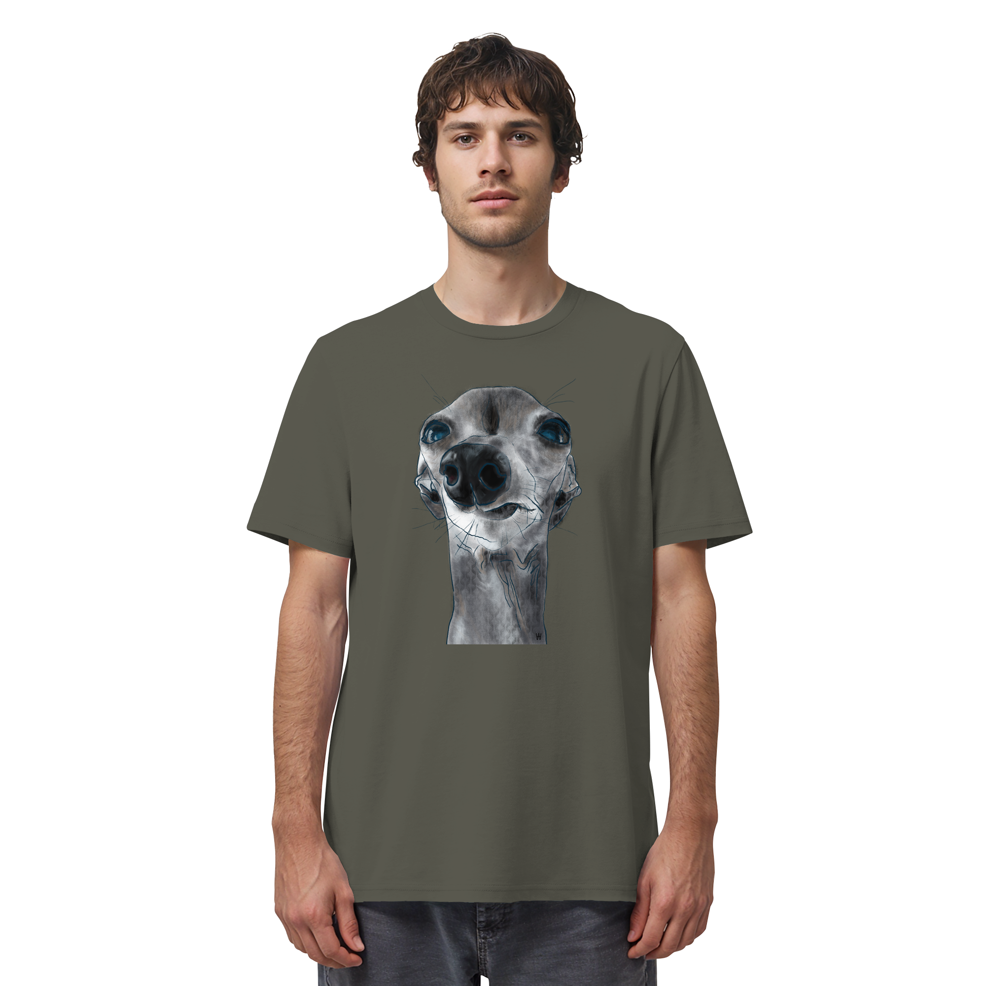 Italienisches Windspiel #6 ... Organic Unisex T-Shirt ... Charakterköpfe