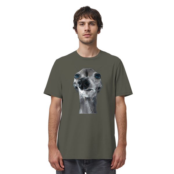 Italienisches Windspiel #6 ... Organic Unisex T-Shirt ... Charakterköpfe