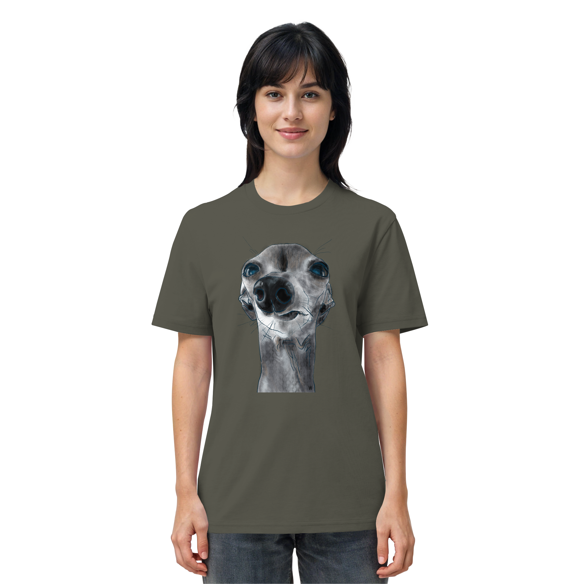 Italienisches Windspiel #6 ... Organic Unisex T-Shirt ... Charakterköpfe