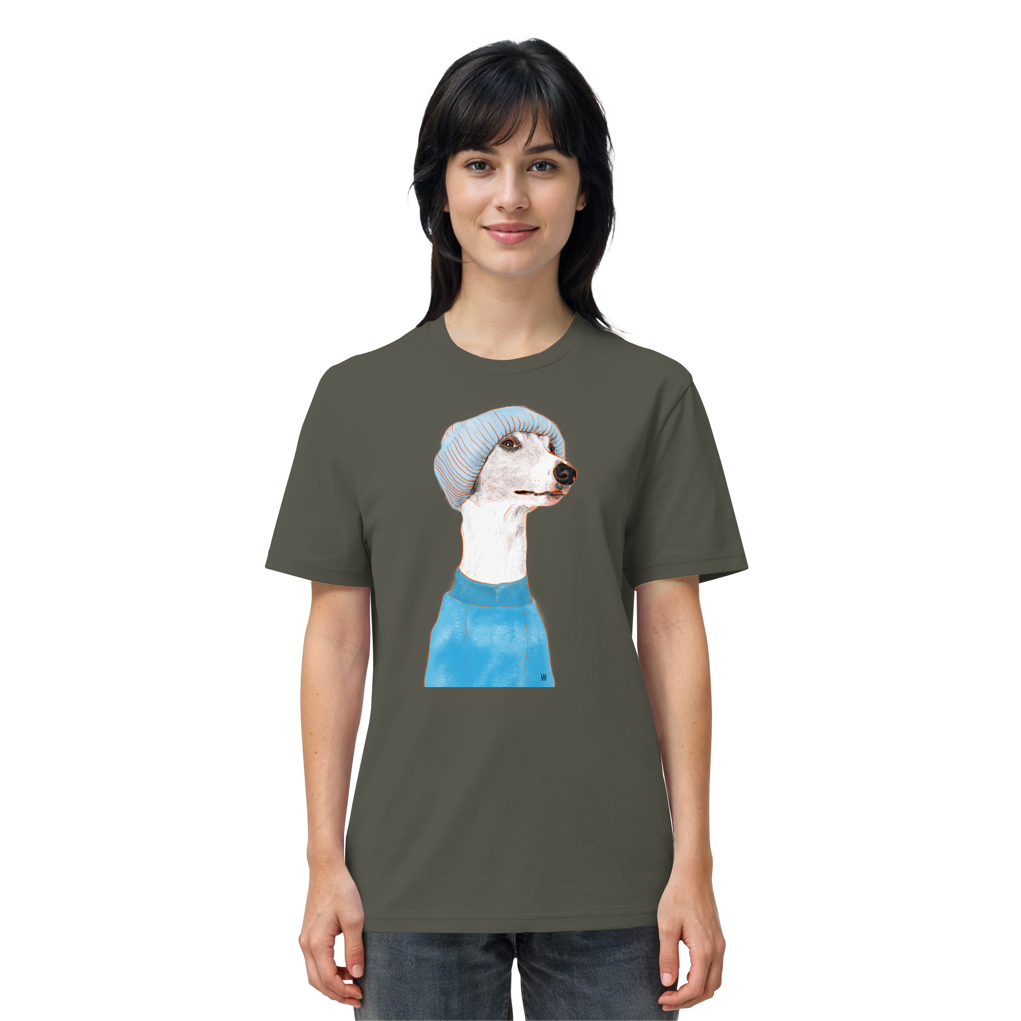Whippet #3 ... Organic Unisex T-Shirt ... Charakterköpfe