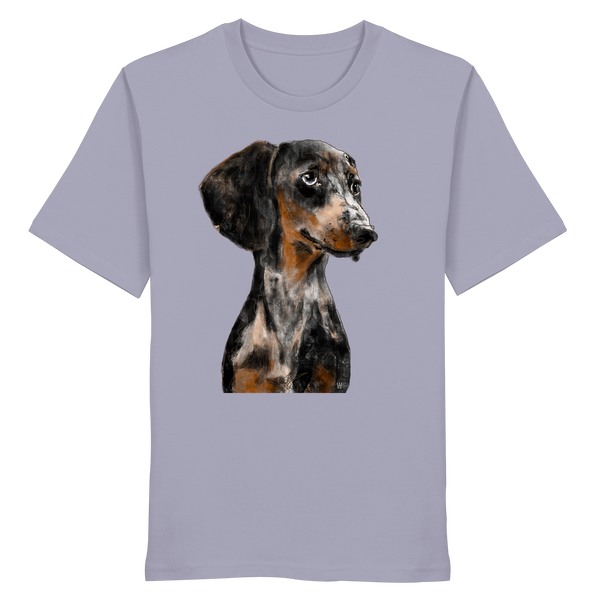 Dackel #2 ... Organic Unisex Shirt ... Charakterköpfe