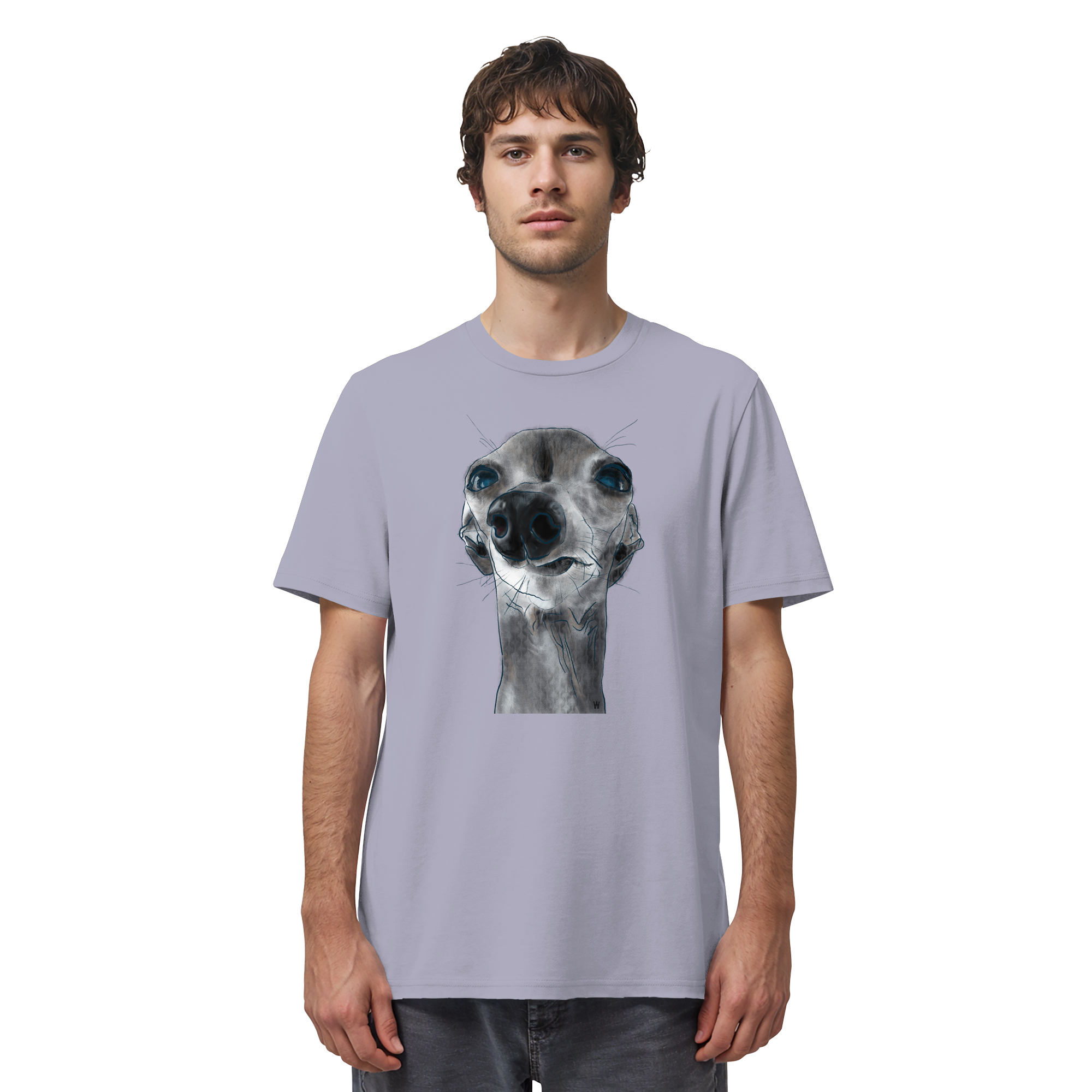 Italienisches Windspiel #6 ... Organic Unisex T-Shirt ... Charakterköpfe