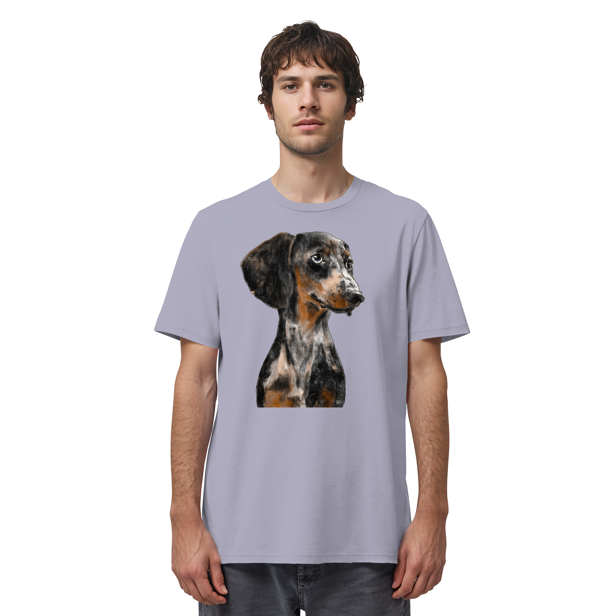 Dackel #2 ... Organic Unisex Shirt ... Charakterköpfe